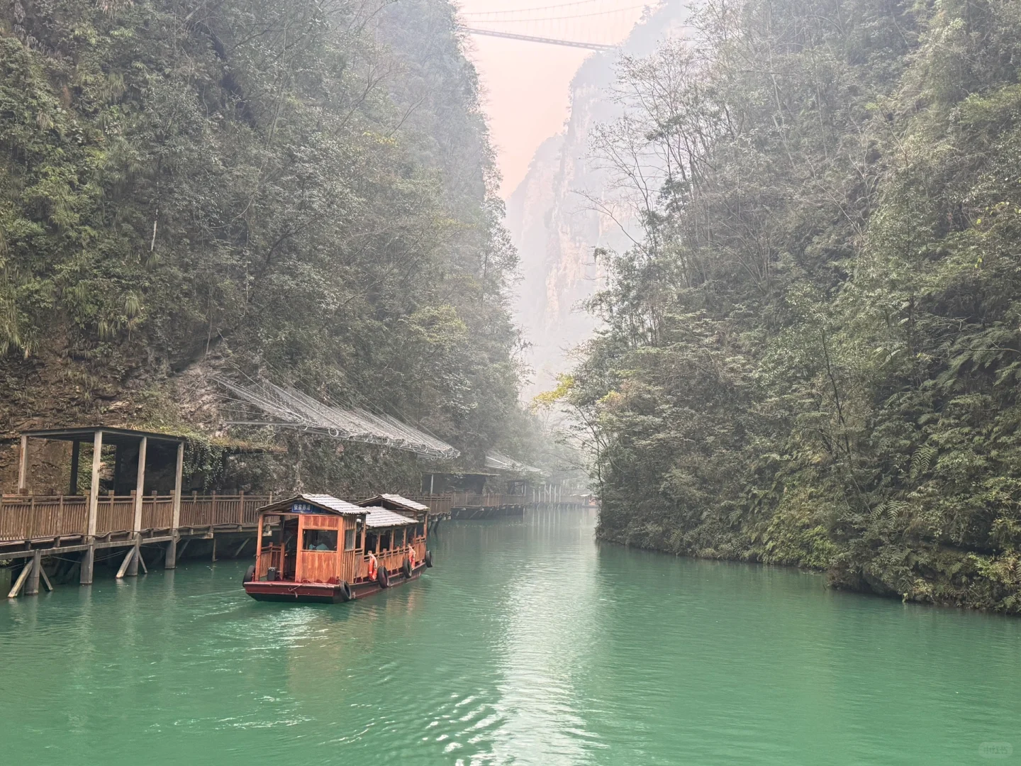 12.12 今天张家界大峡谷，灰蒙蒙的天空