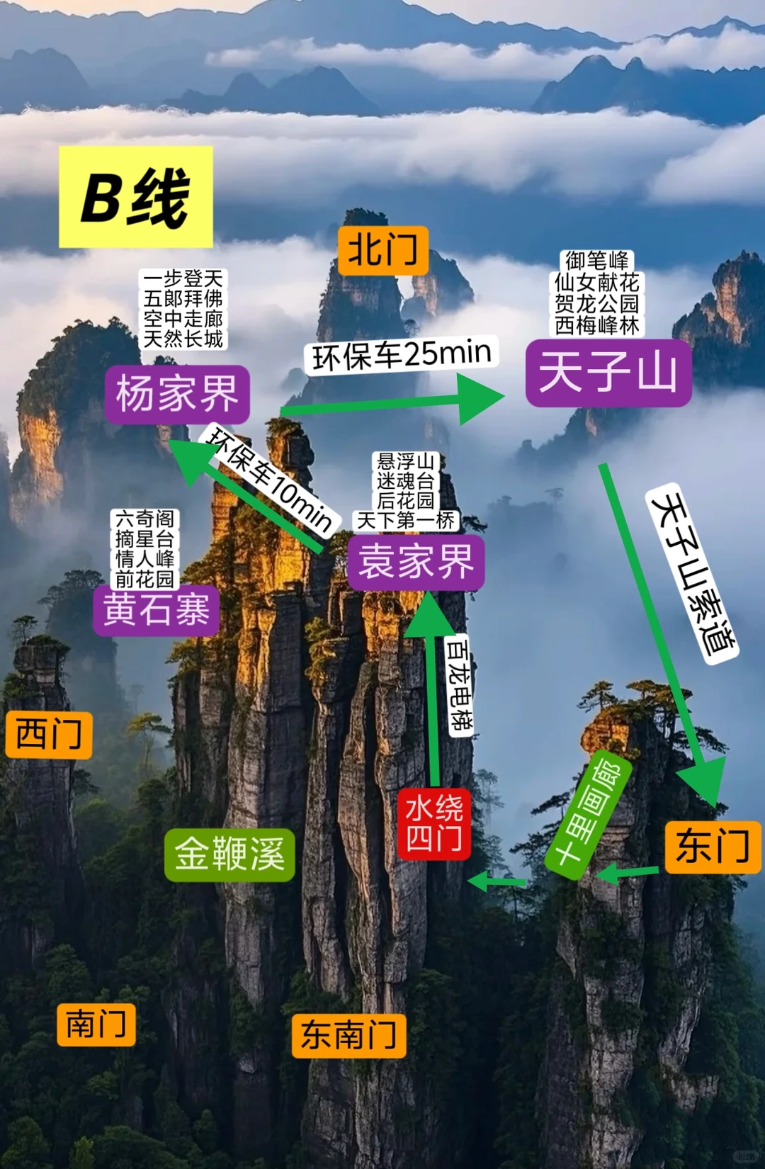 搞清楚这3️⃣个问题再去张家界森林公园❗
