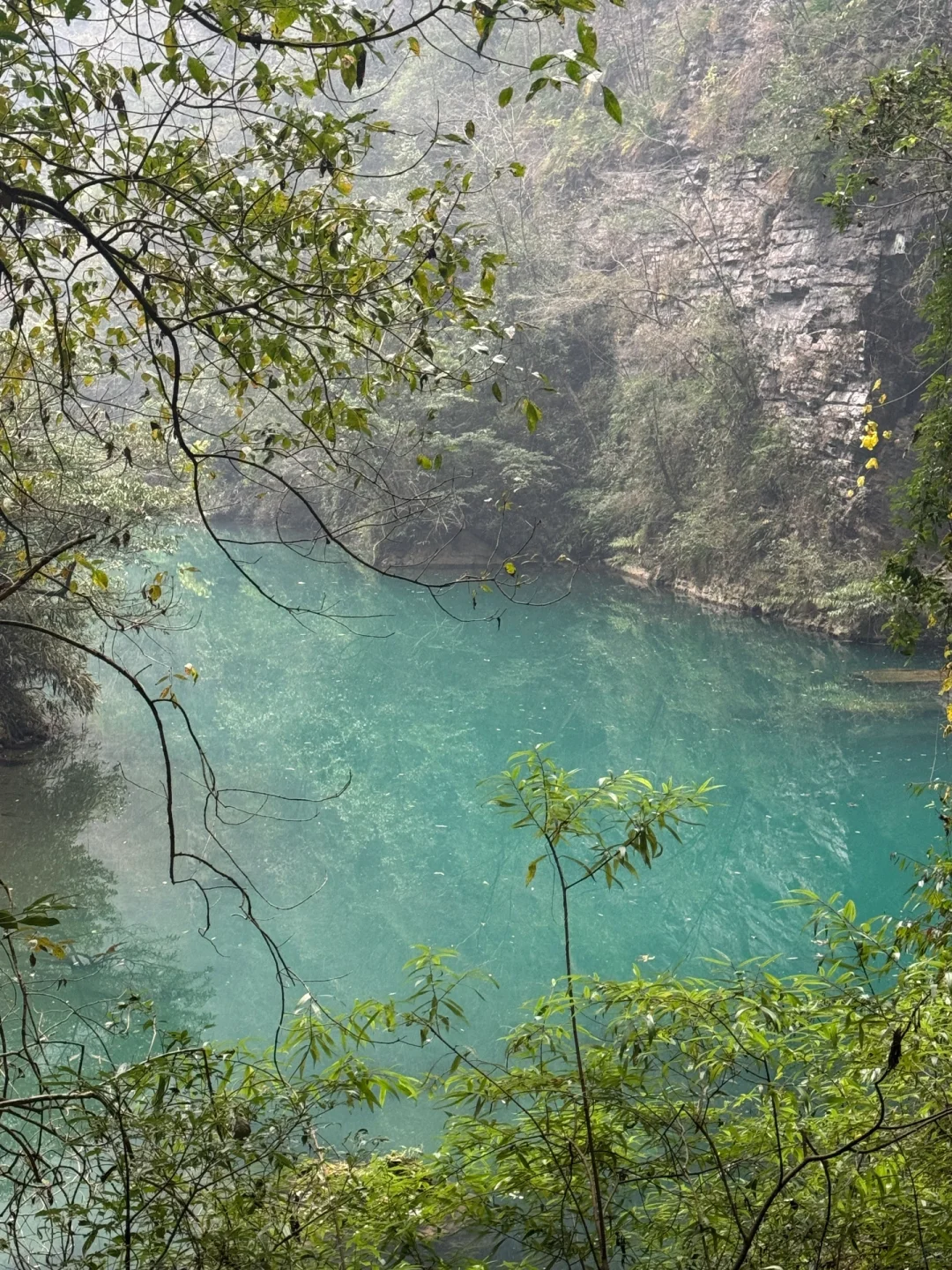12.12 今天张家界大峡谷，灰蒙蒙的天空