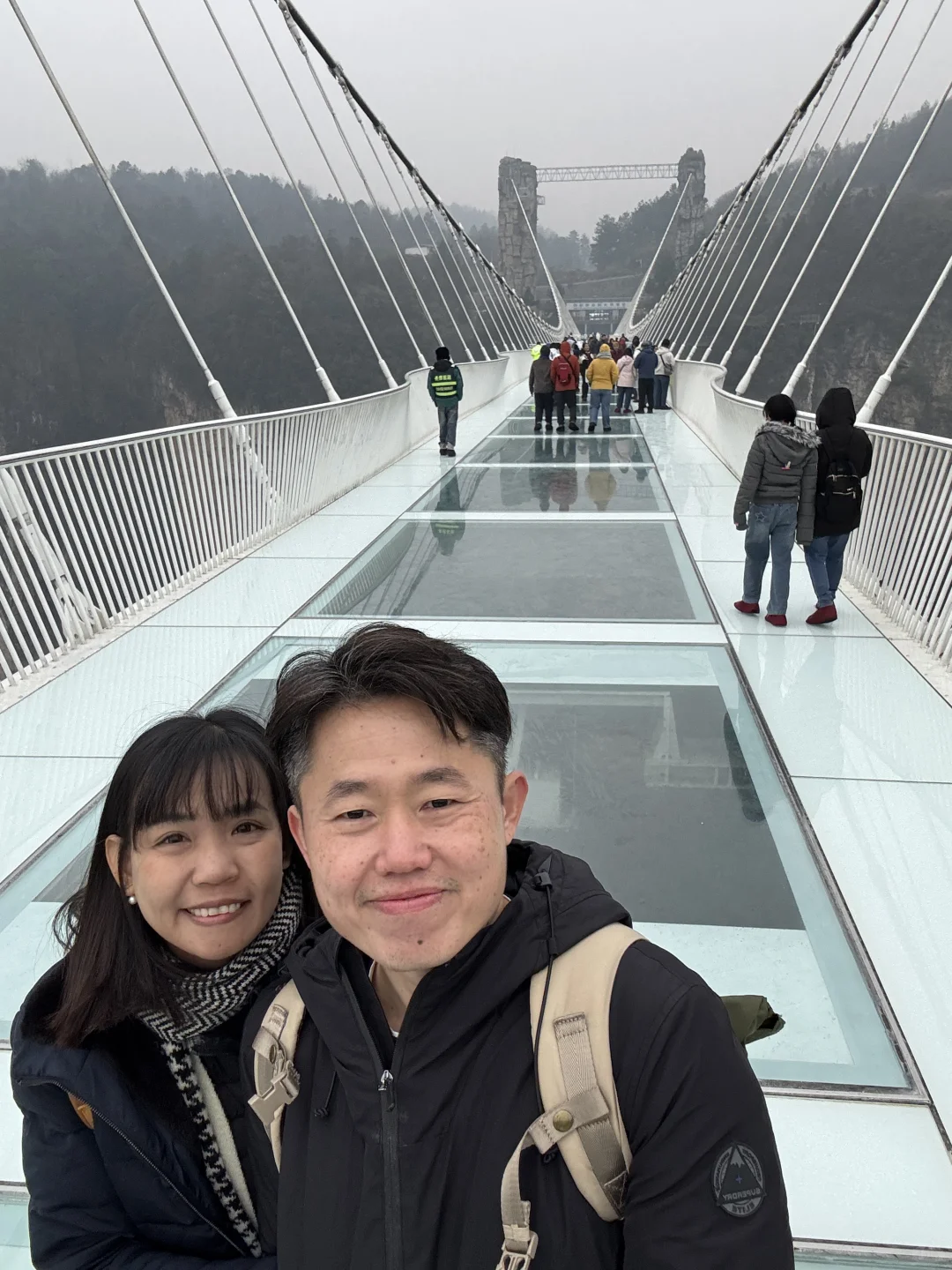 12.12 今天张家界大峡谷，灰蒙蒙的天空