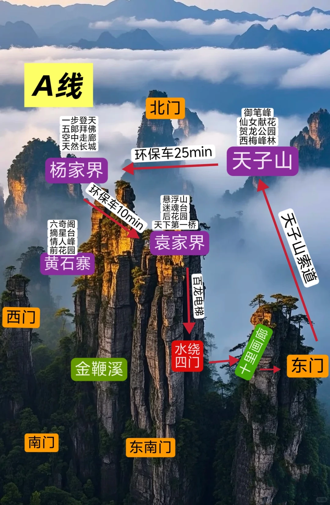 搞清楚这3️⃣个问题再去张家界森林公园❗
