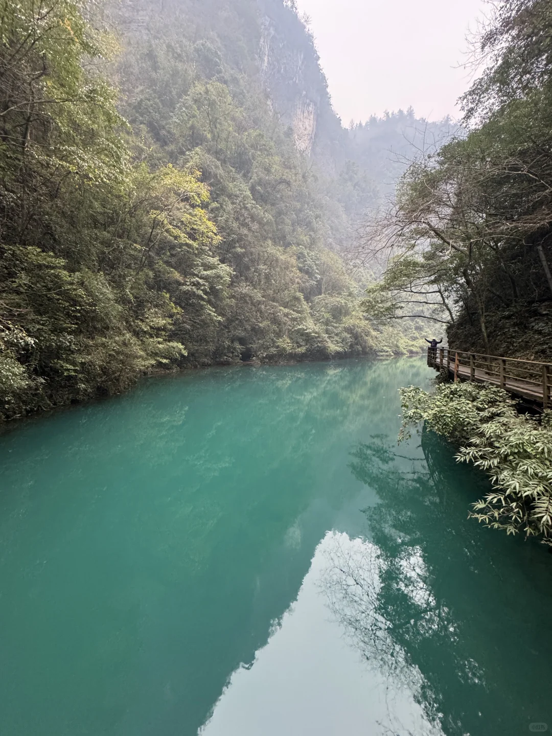 12.12 今天张家界大峡谷，灰蒙蒙的天空