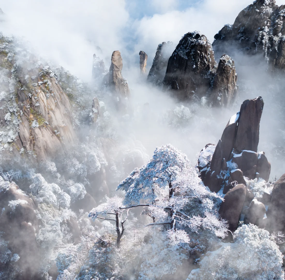 张家界雪景平替，三清山的雪景一样封神！