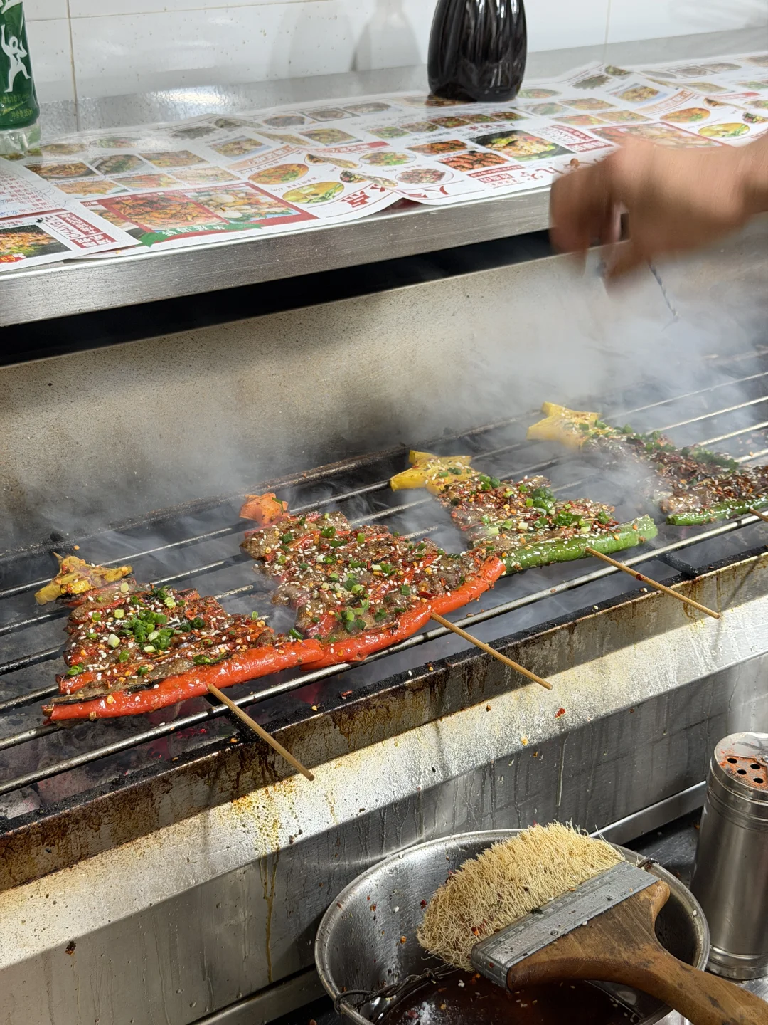 哇！常德限定！！圣诞树烤串！！！