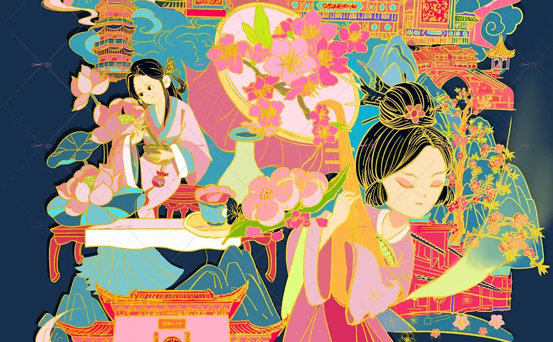 第一次尝试城市海报插画