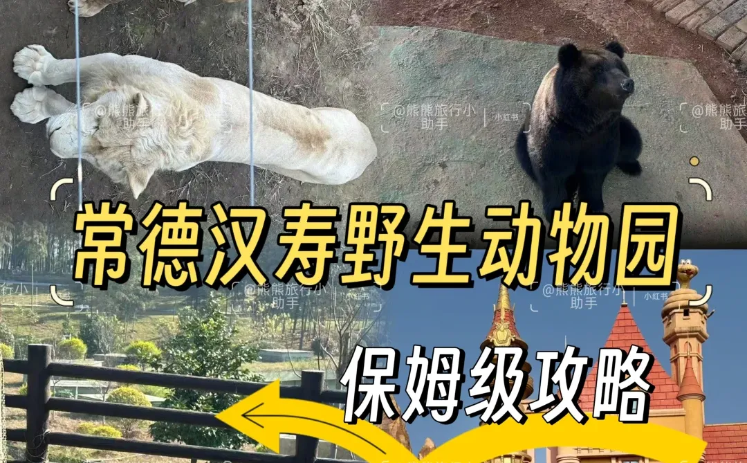 常德汉寿野生动物园游玩攻略，自由度满分！