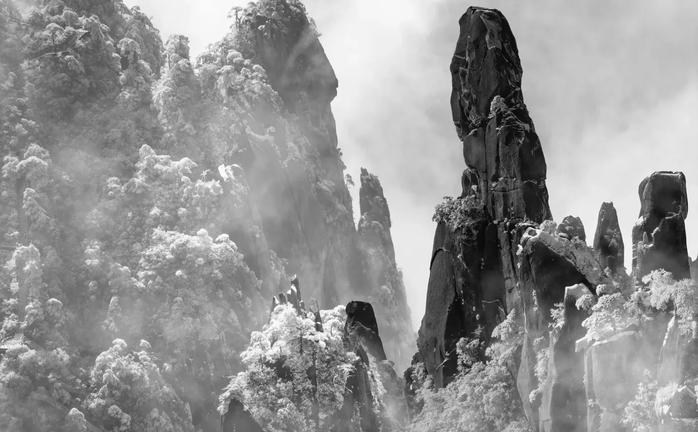 张家界雪景平替，三清山的雪景一样封神！