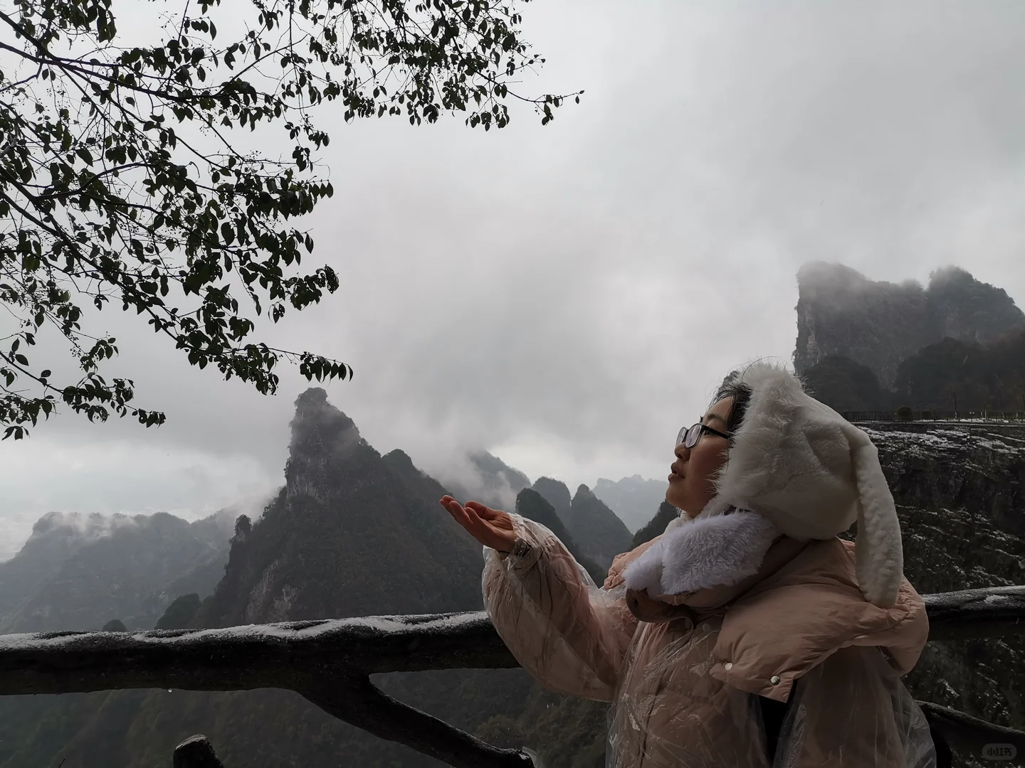 今年三月的天门山