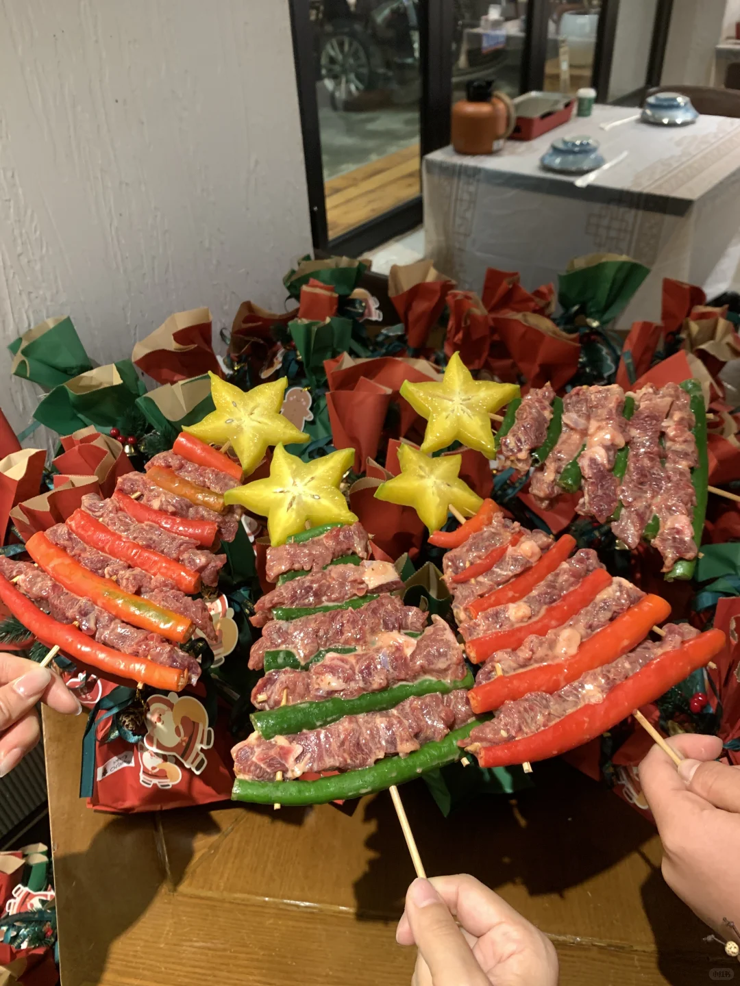 常德独一家！！能吃的圣诞树烧烤🎄