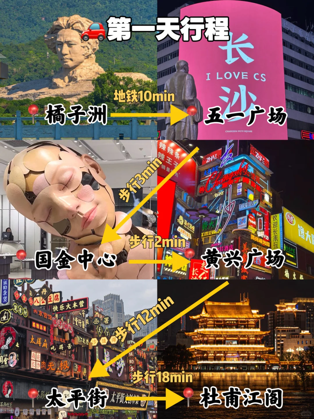 拒绝踩雷绕路❗️长沙3天2夜省心路线📝