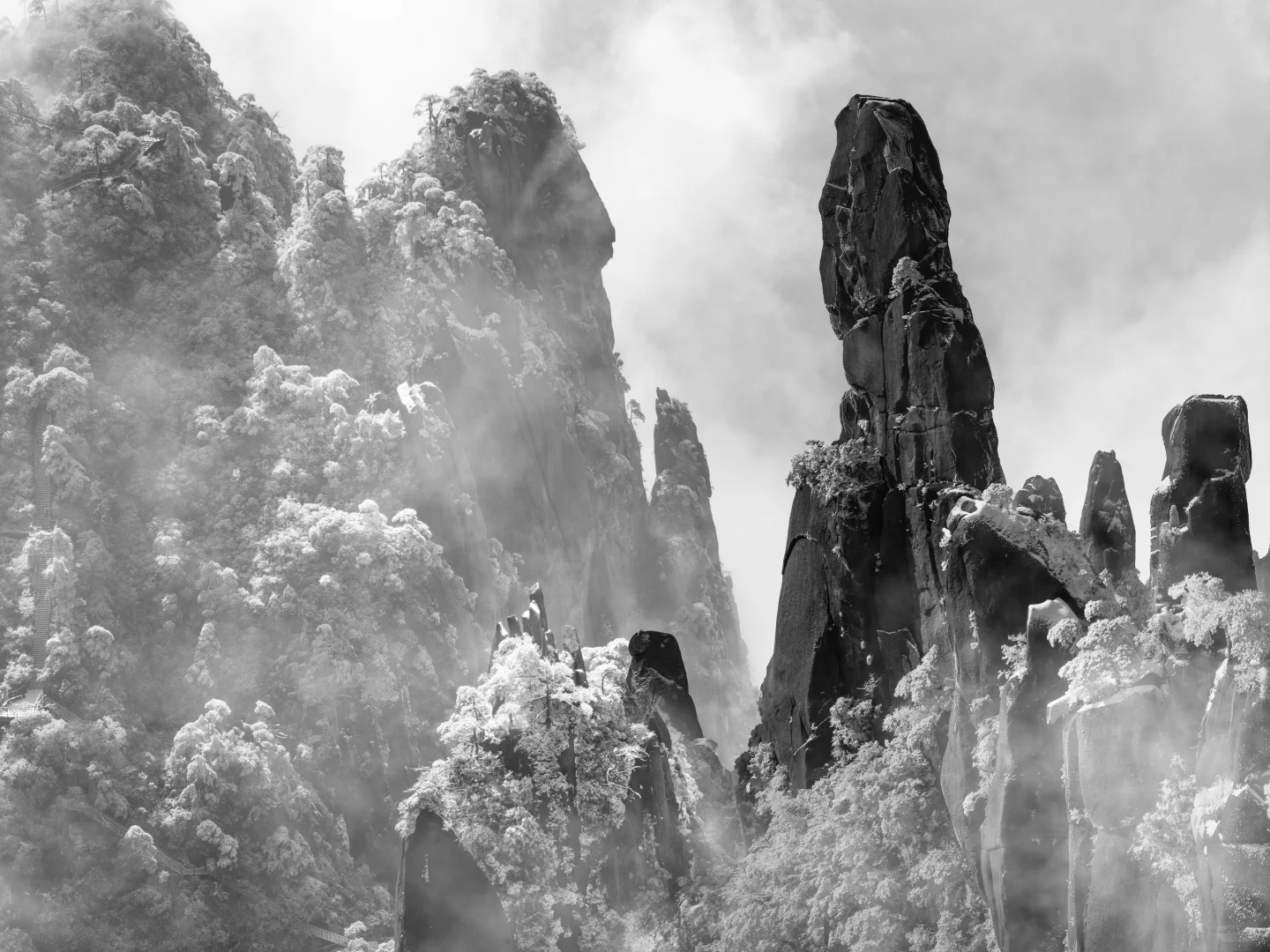 张家界雪景平替，三清山的雪景一样封神！