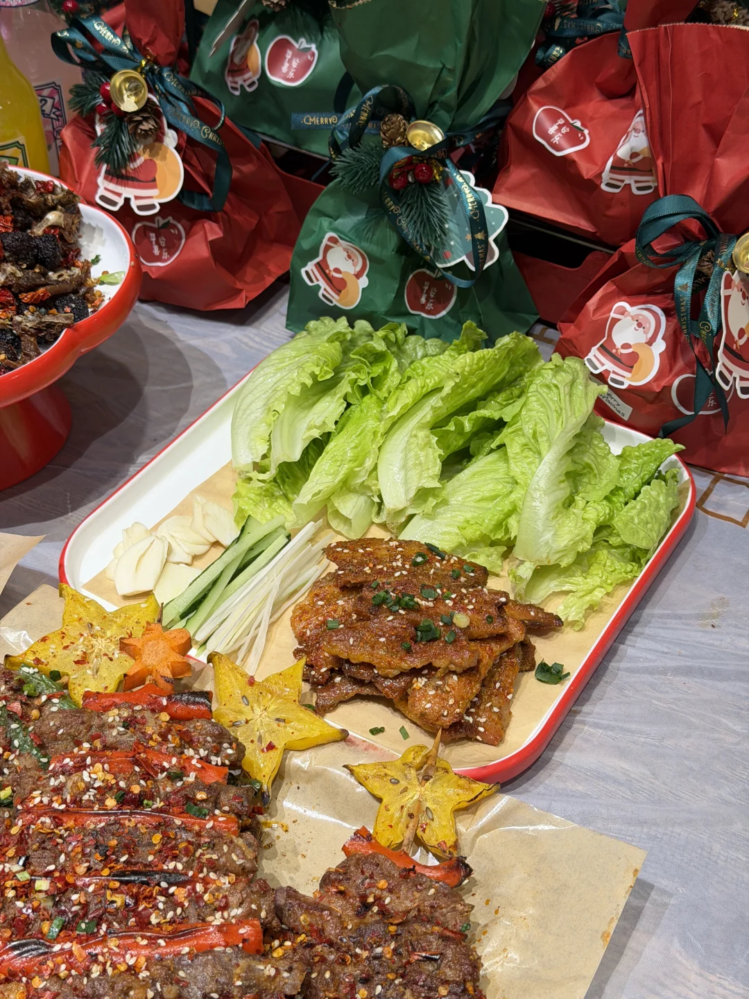 哇！常德限定！！圣诞树烤串！！！