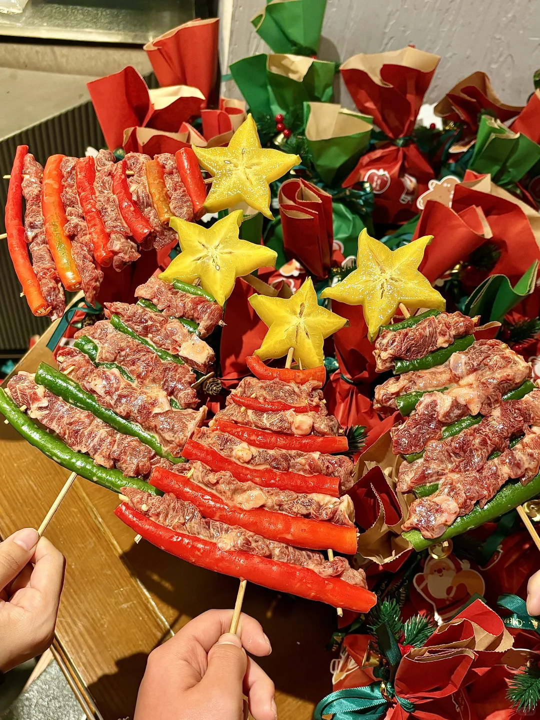 常德！！可以说是圣诞氛围最浓的烧烤店啦🎄
