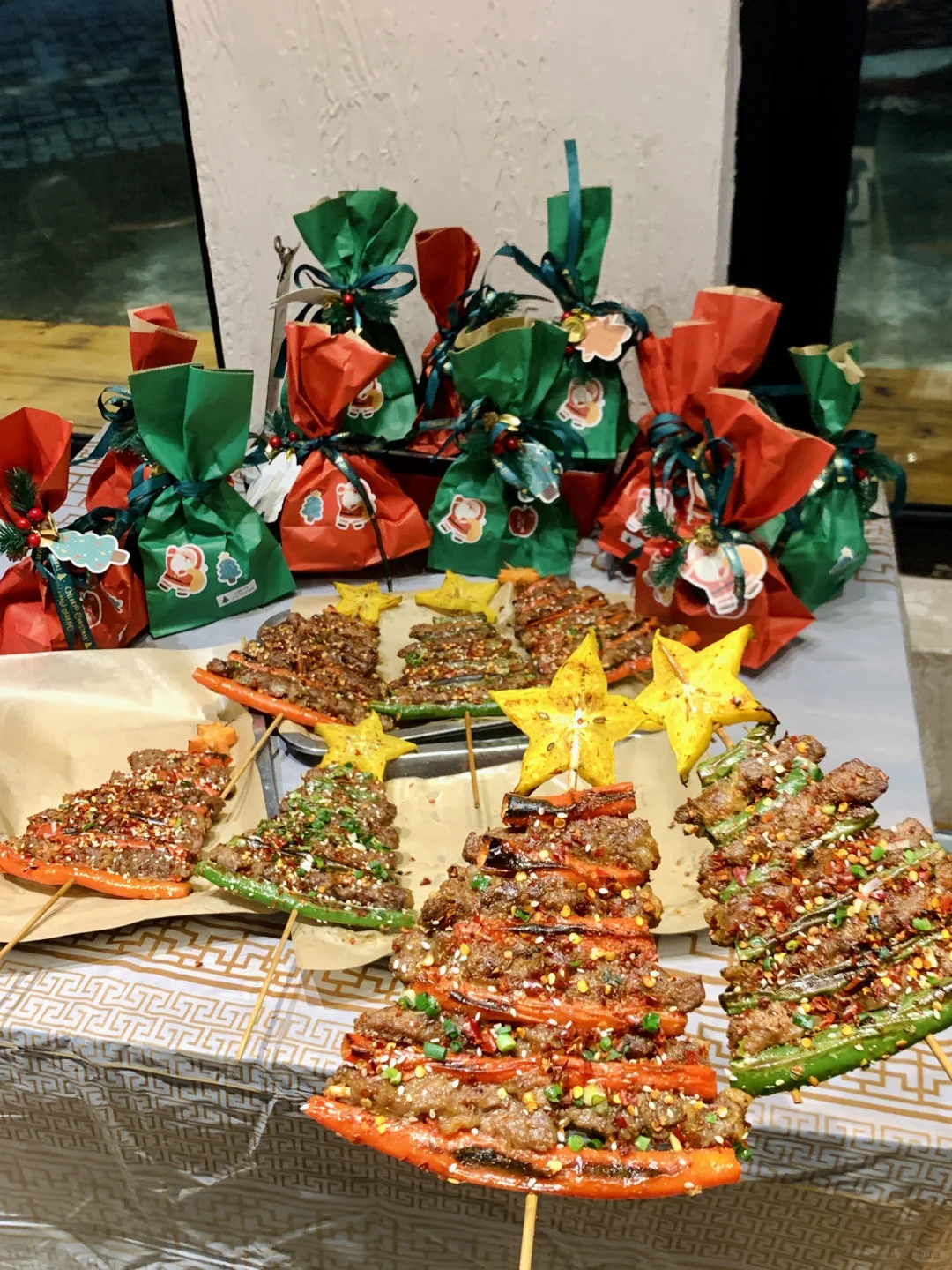 常德独一家！！能吃的圣诞树烧烤🎄