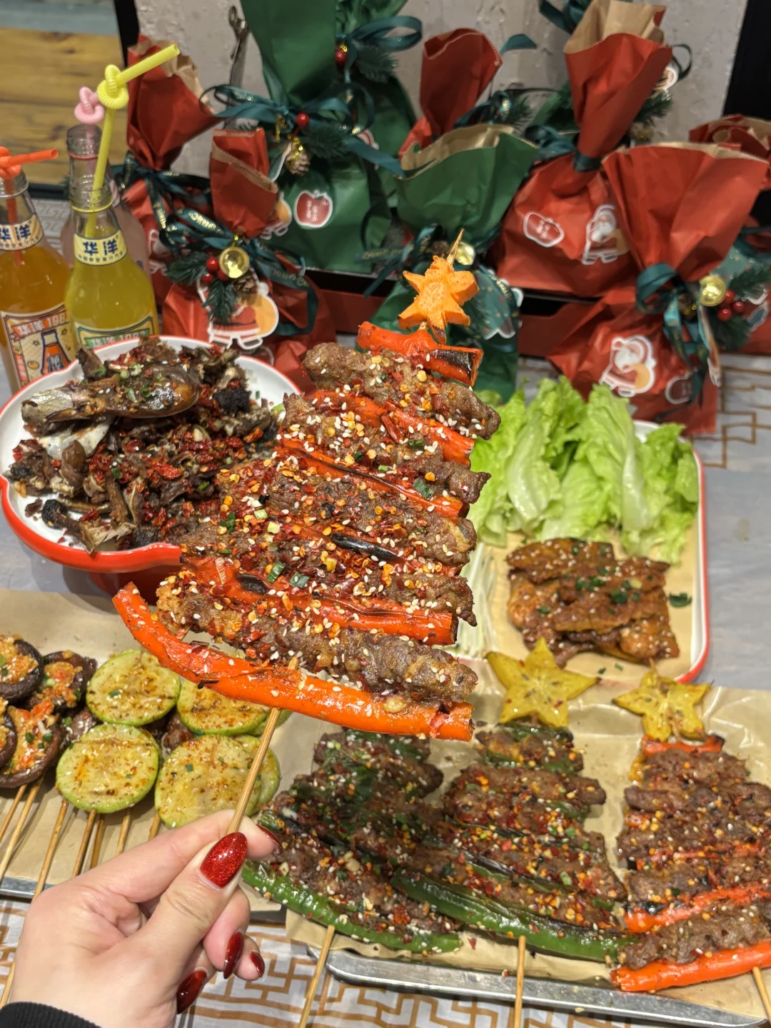 常德烧烤的圣诞浪漫！谁懂！
