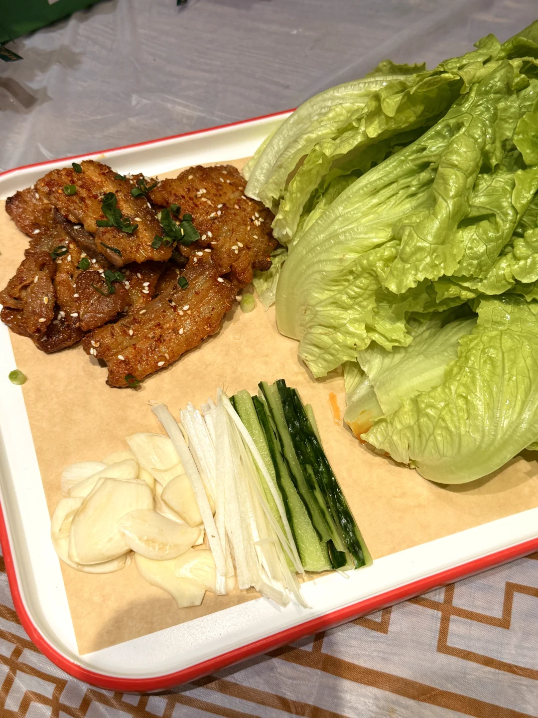 Wok  在常德烧烤店吃到了圣诞树🎄！！！