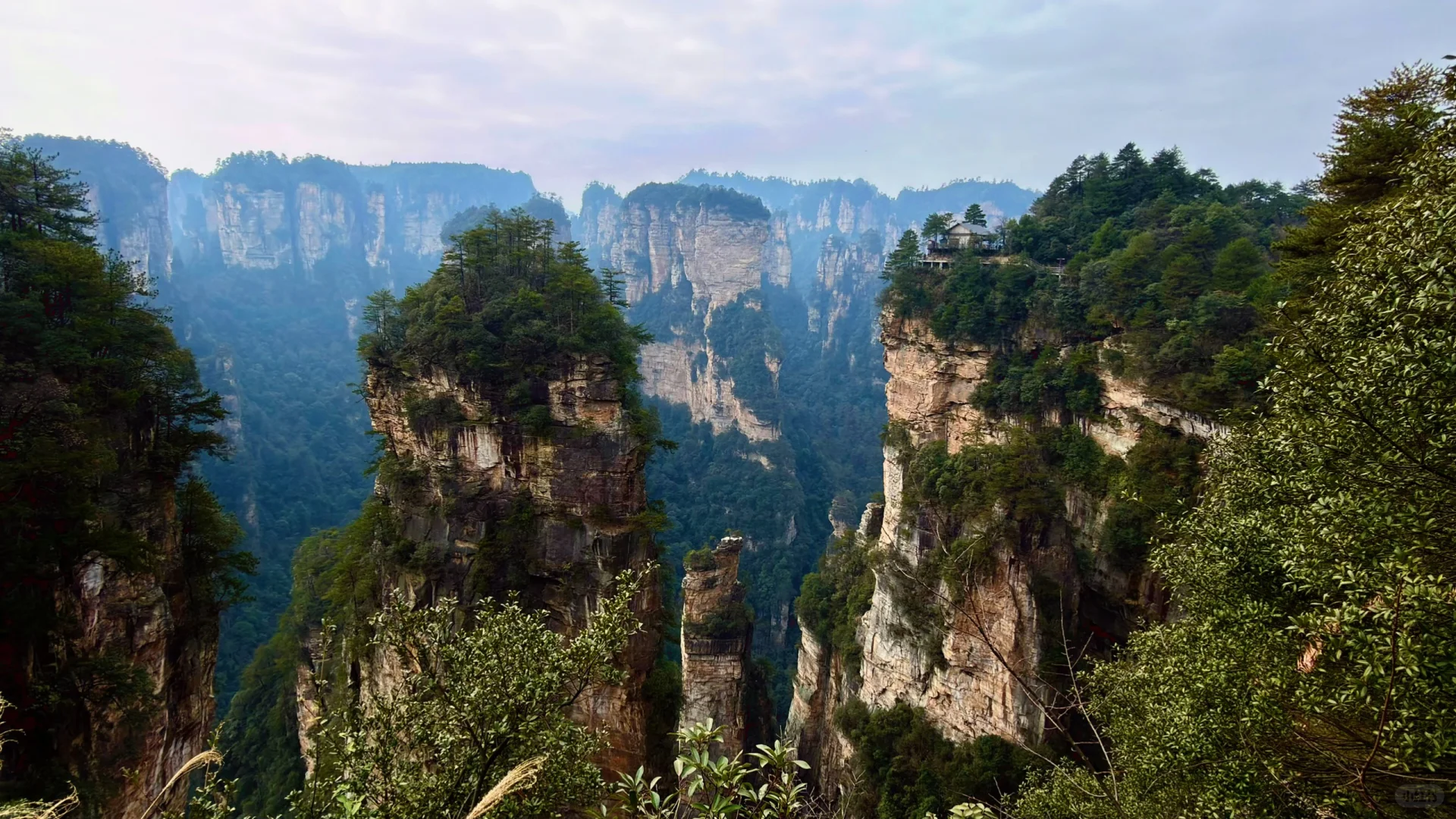 张家界的高山劝退“恐高症患者”