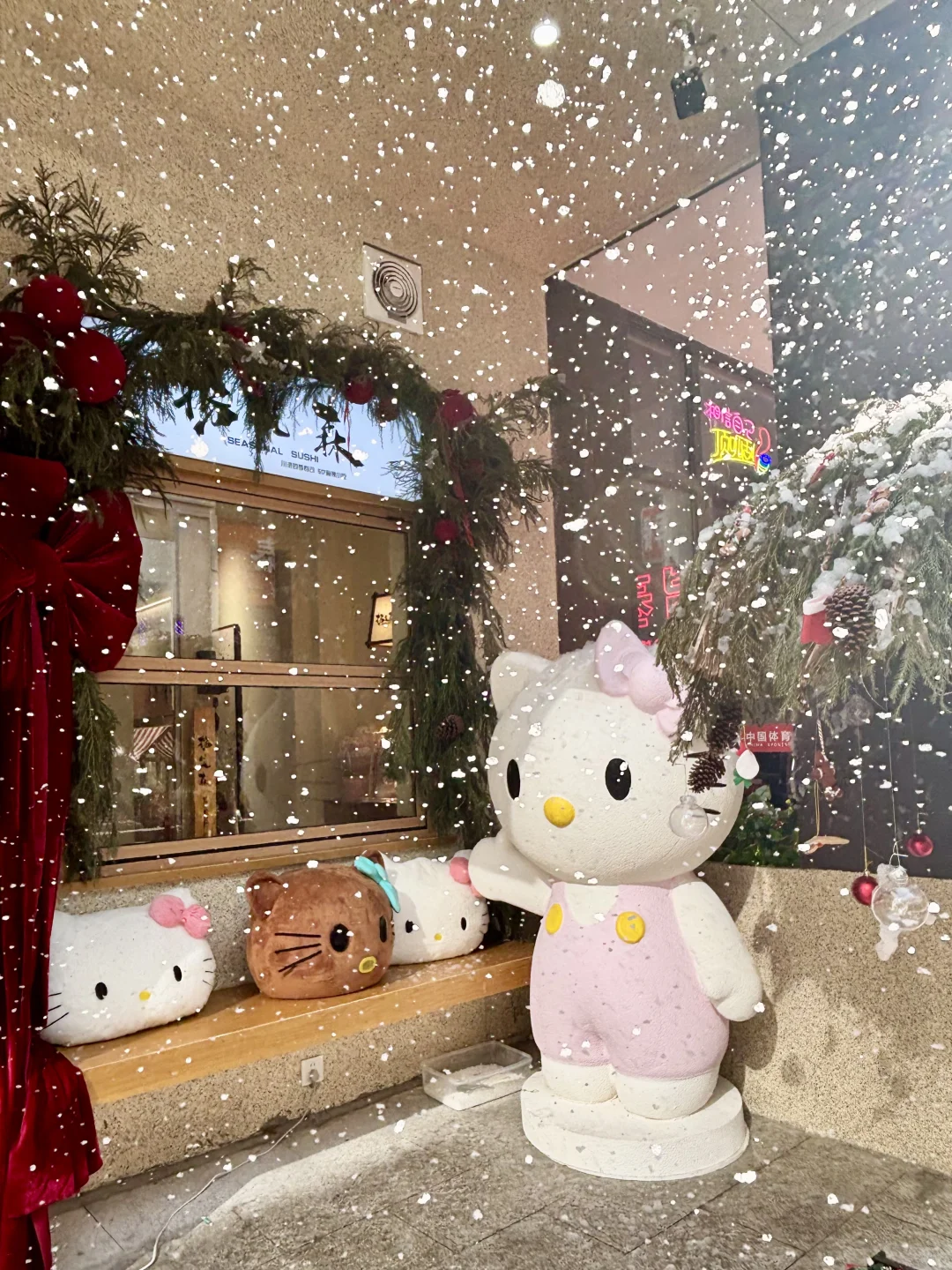 常德下雪啦❄️和同事姐姐吃kitty饭