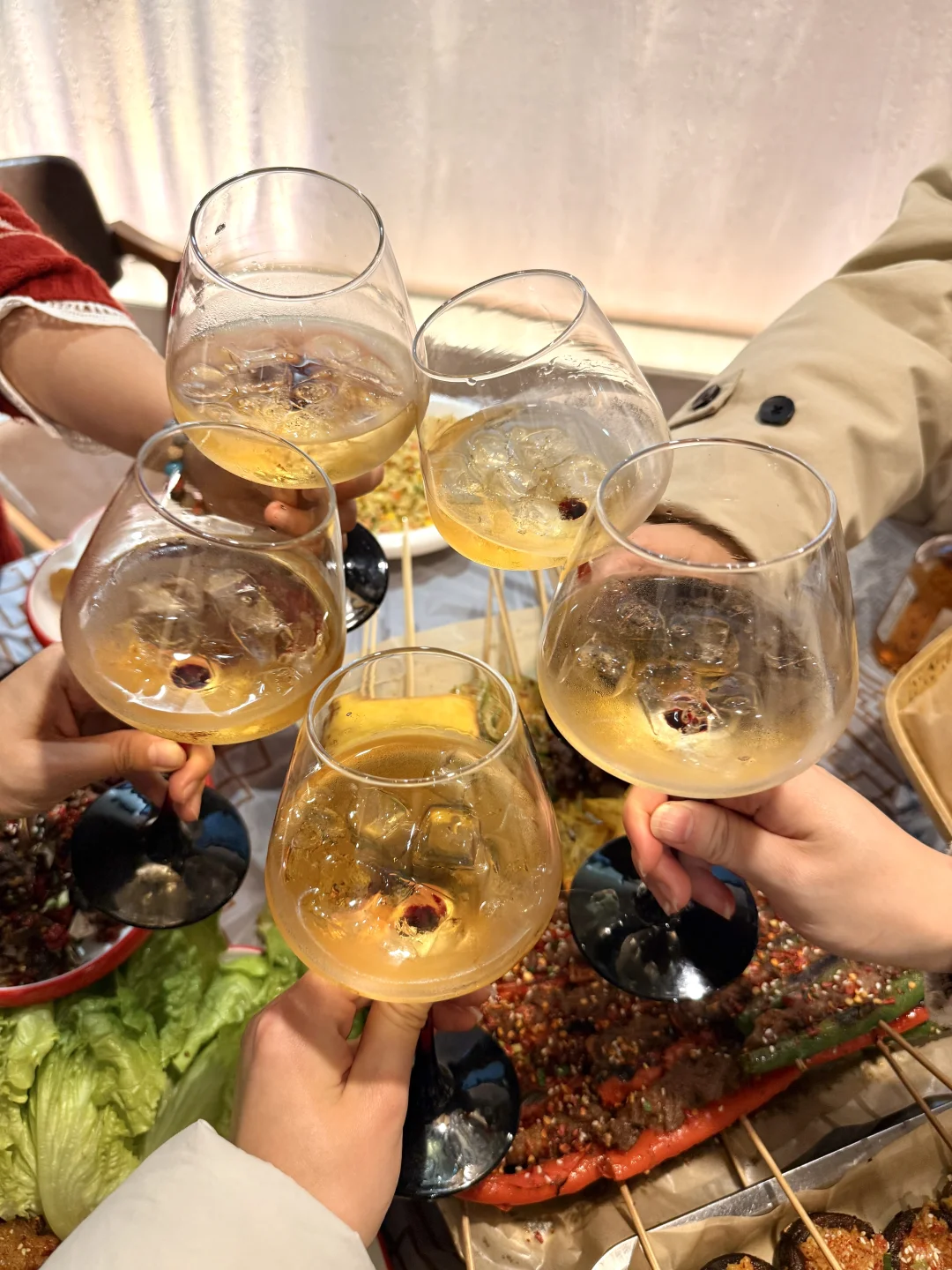 Wok  在常德烧烤店吃到了圣诞树🎄！！！