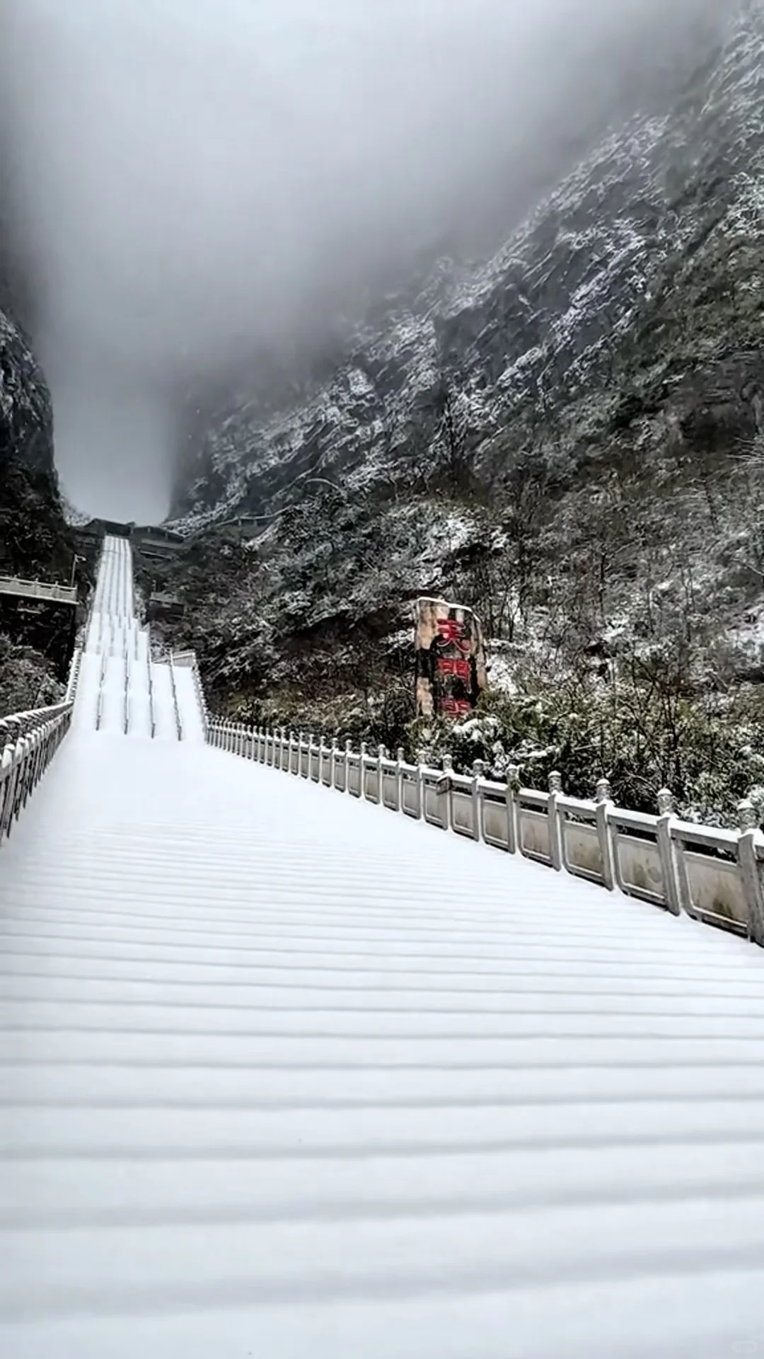 广东的朋友们，不来张家界看漂亮雪❄️吗