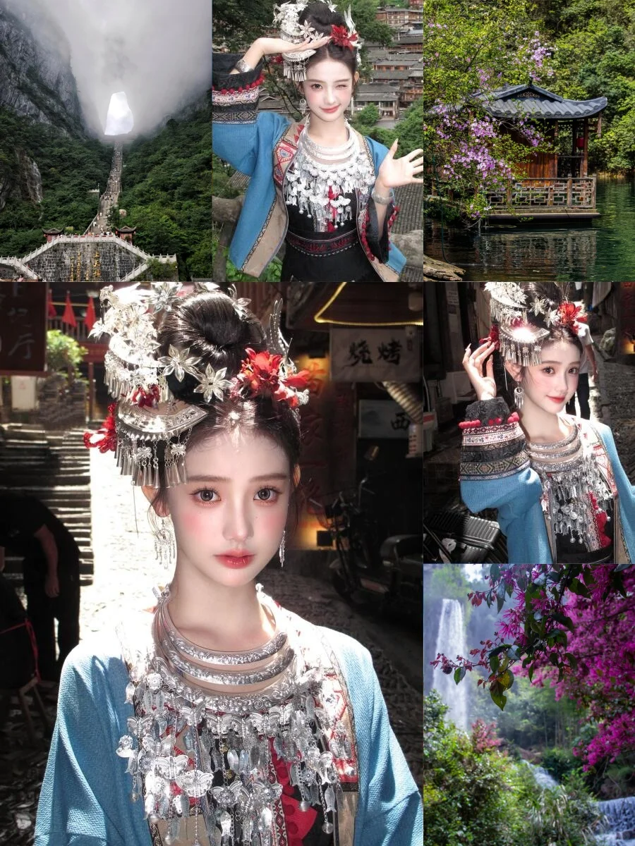 张家界！399💰💰当一天苗疆少女‼