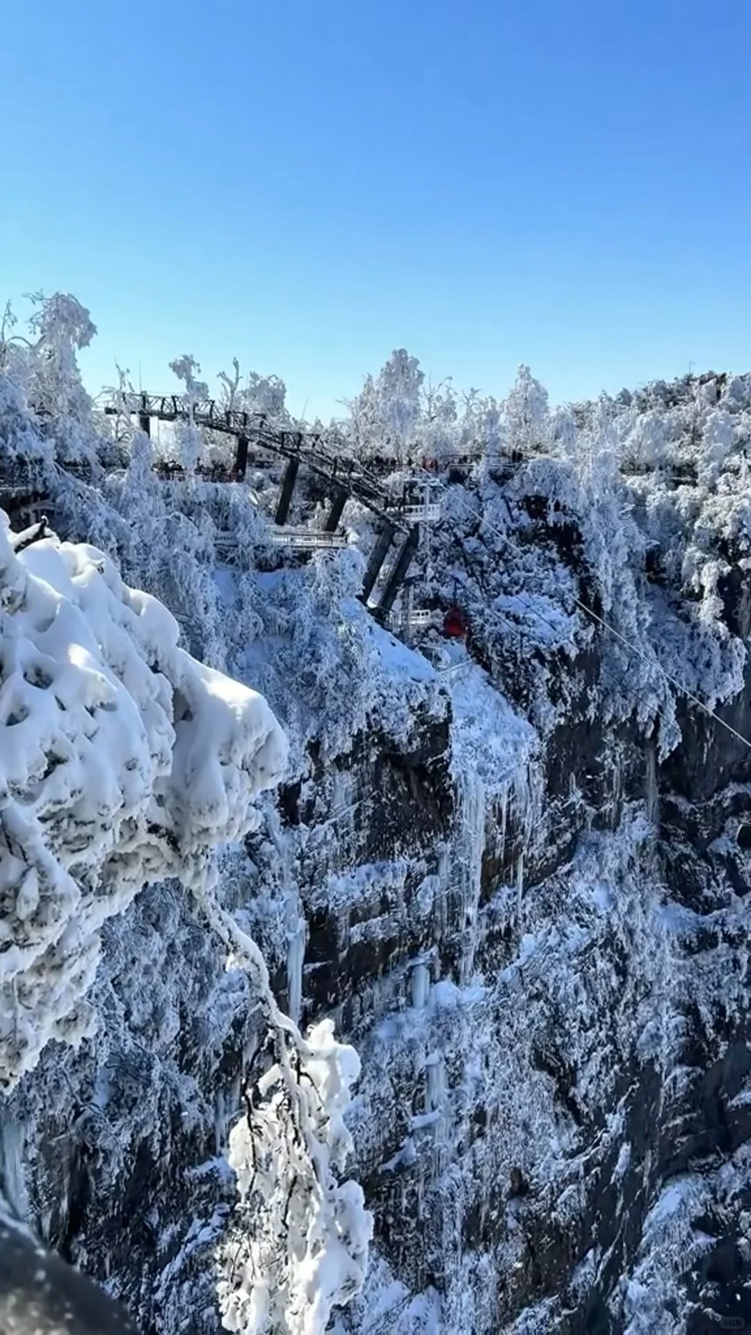 广东的朋友们，不来张家界看漂亮雪❄️吗