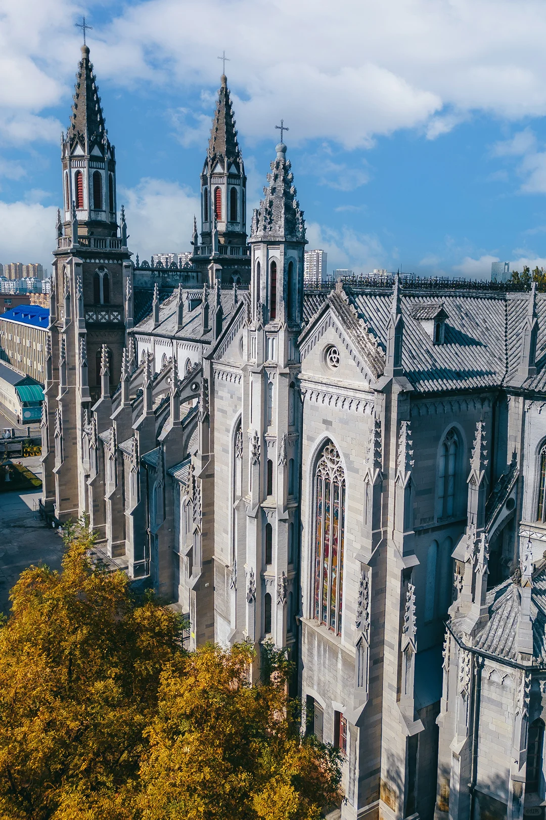 济南的秋天杀疯了，这个机位一定要去拍！