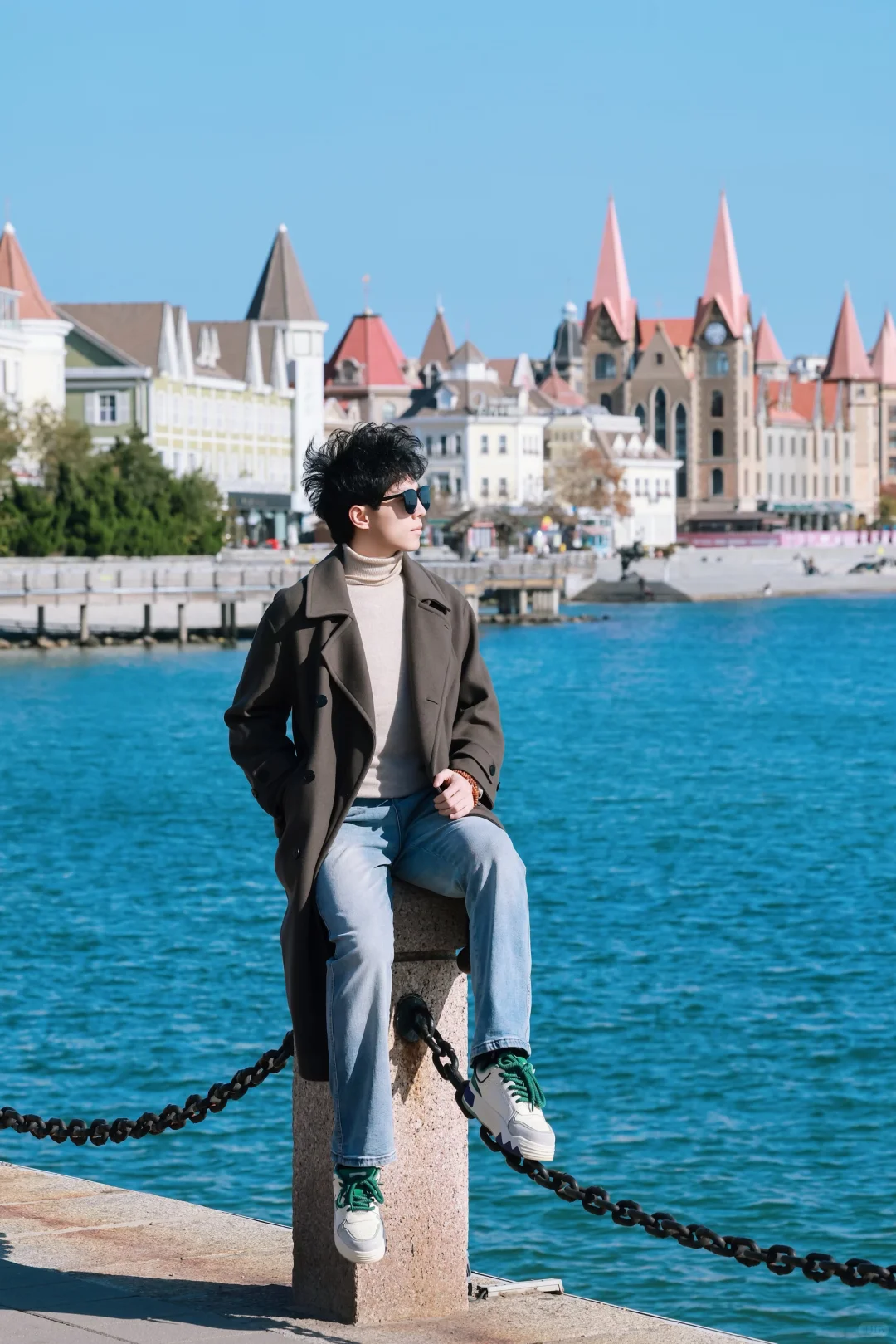 这里是烟台冬天的海边