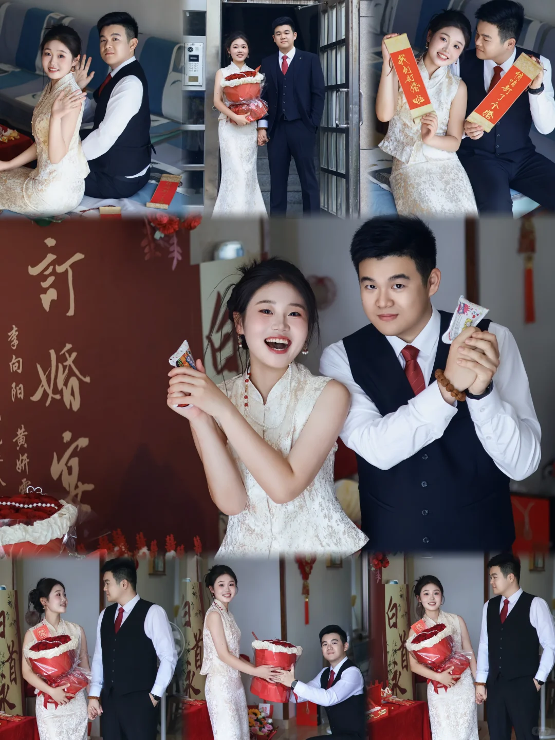 烟台妆摄一体！订婚跟拍的松弛感是我给的✨