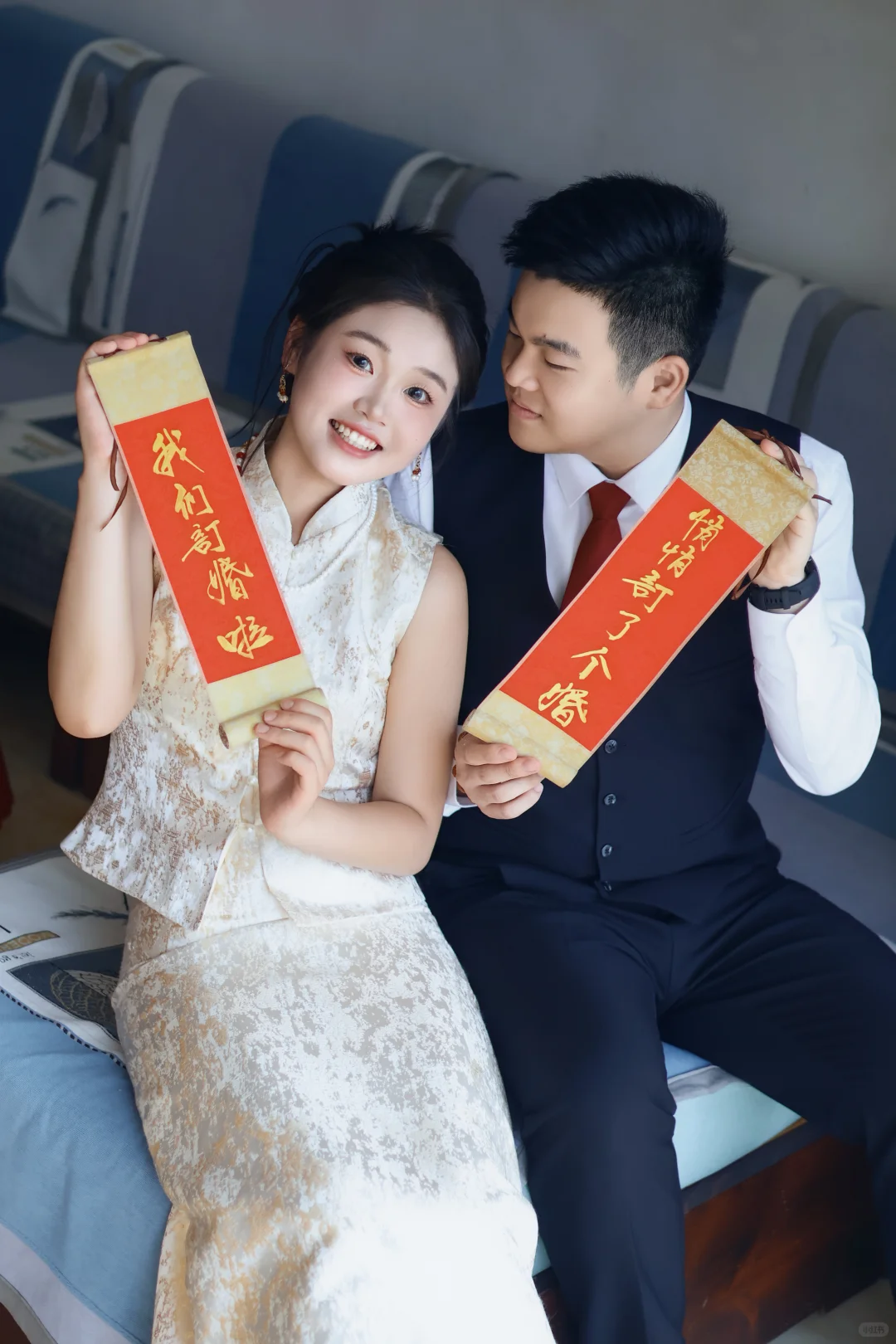 烟台妆摄一体！订婚跟拍的松弛感是我给的✨