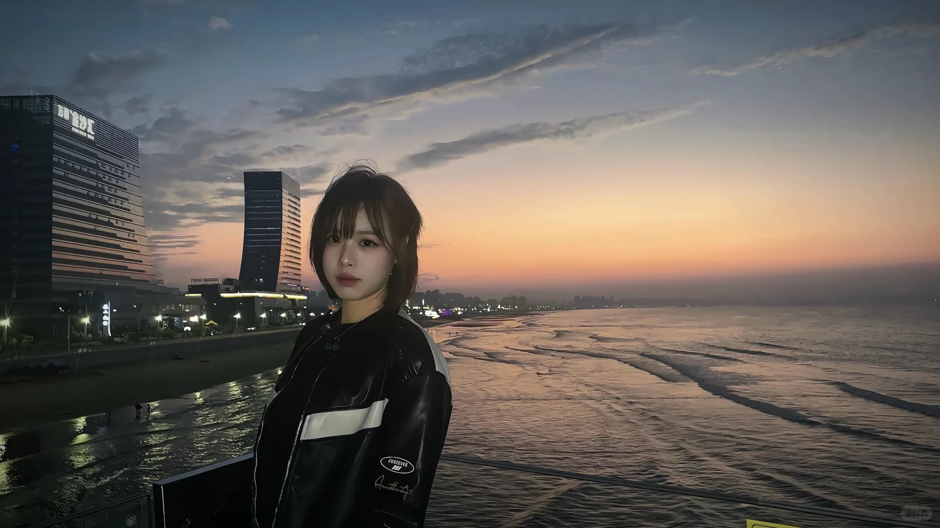 烟台世纪晚霞 拍到了人生照片！