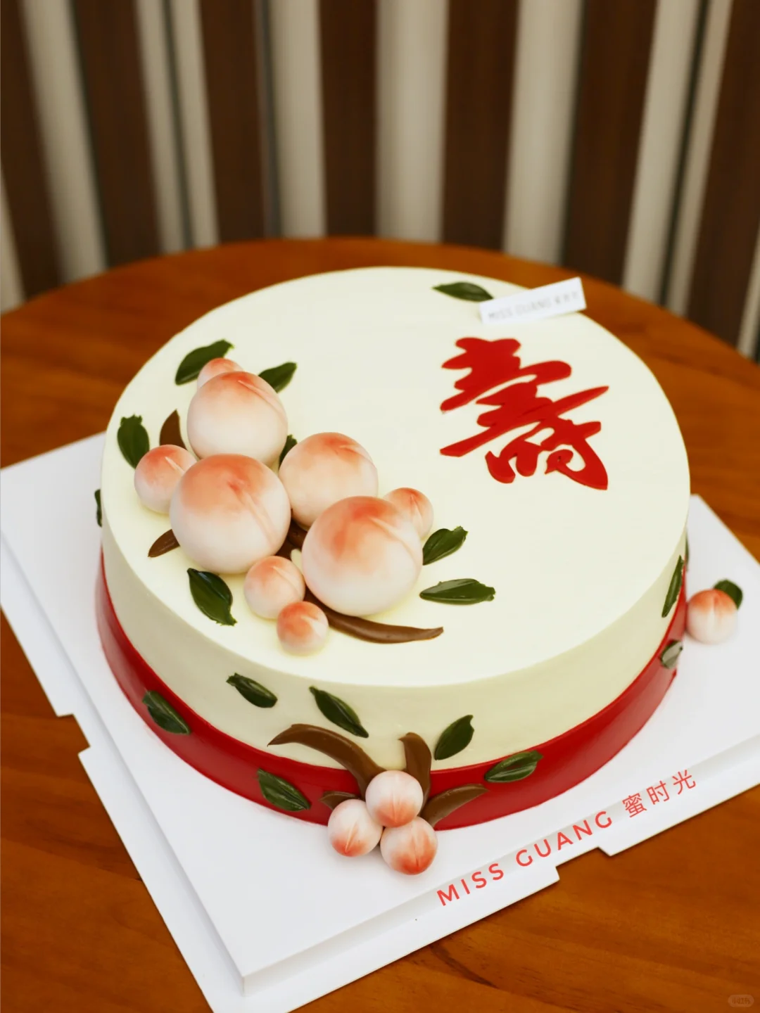 烟台同城配送｜国风翻糖祝寿蛋糕