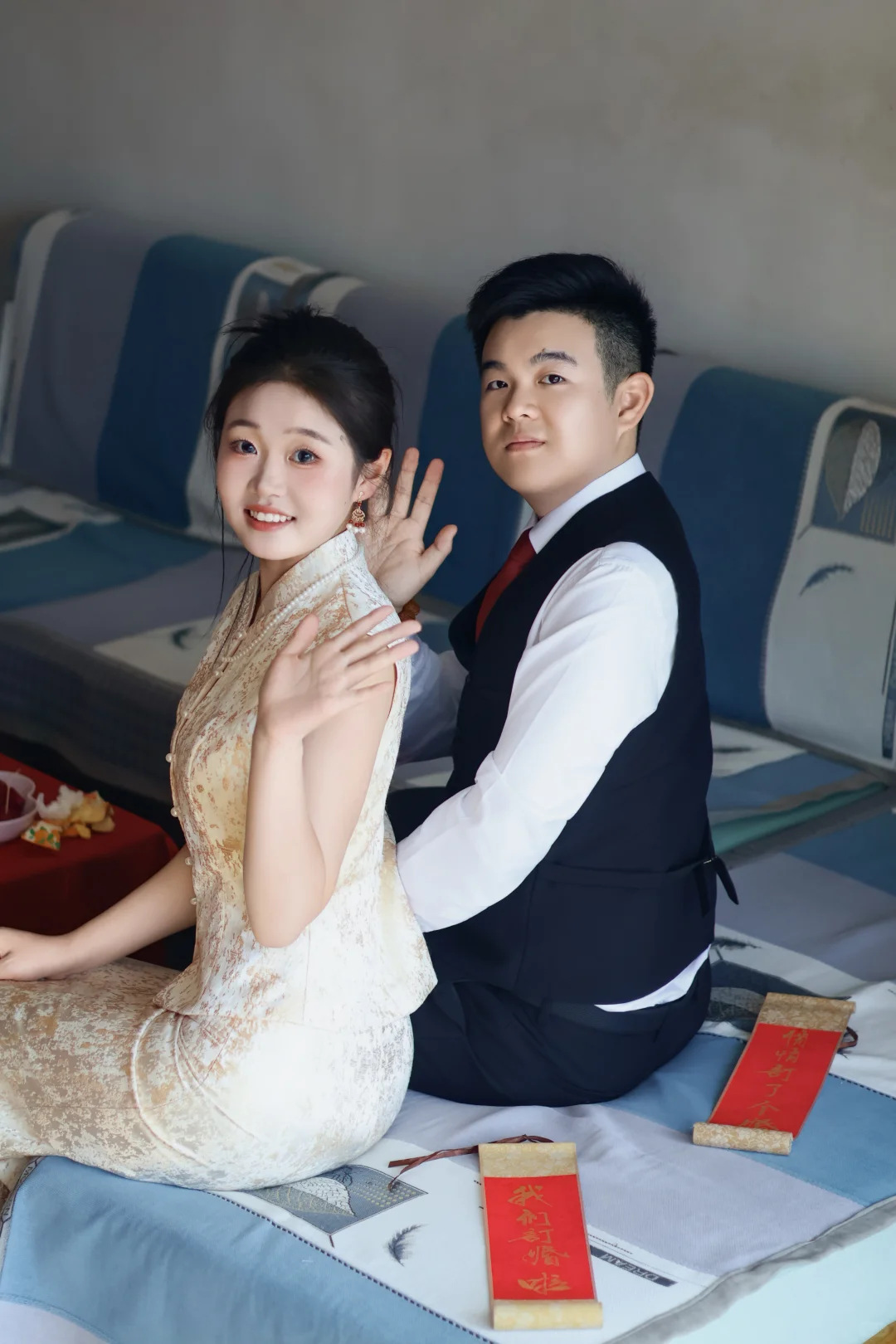 烟台妆摄一体！订婚跟拍的松弛感是我给的✨