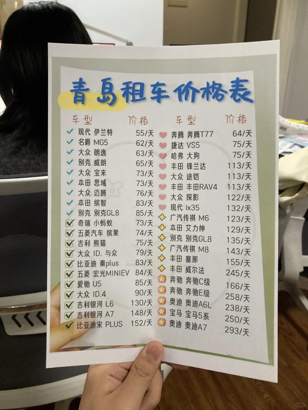 11月青岛免押租车价格💰人均50租车攻略！！！