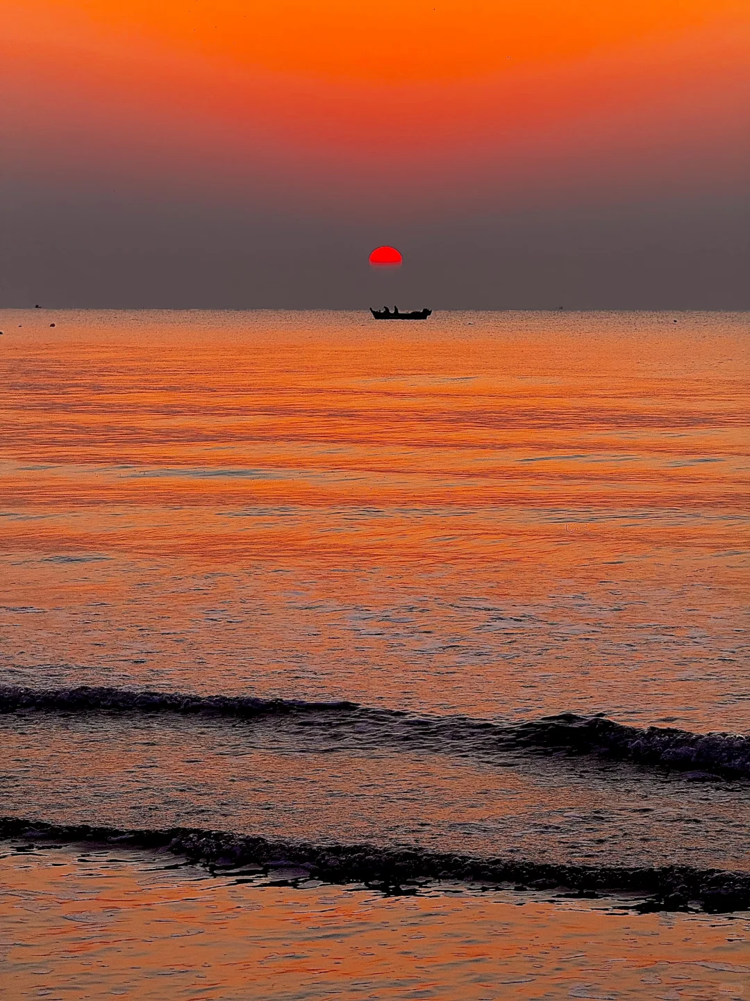 11.22实况❗️青岛橘子海日出🌅真的美哭了😭