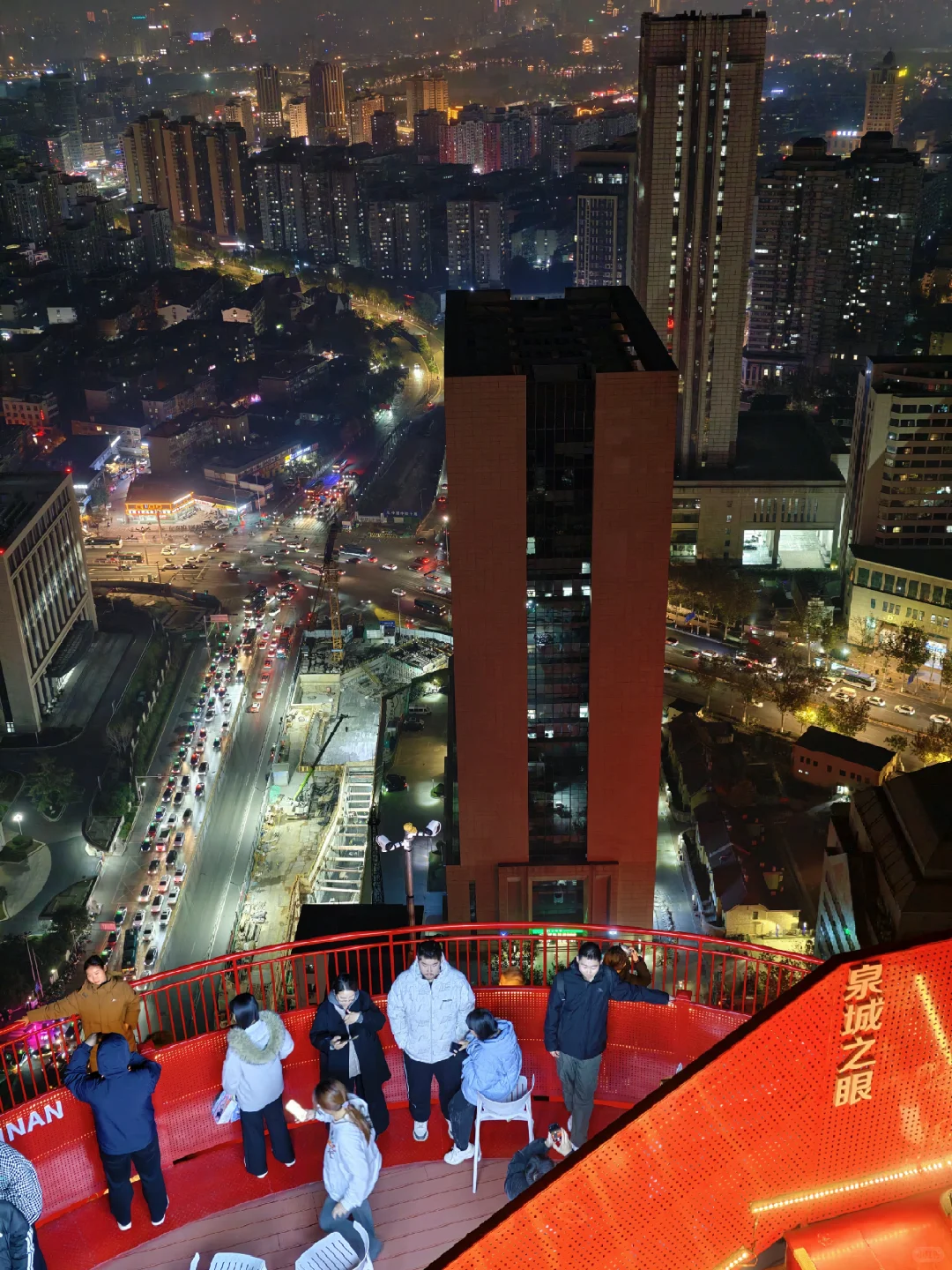 高空视角下的济南夜景，真的失望