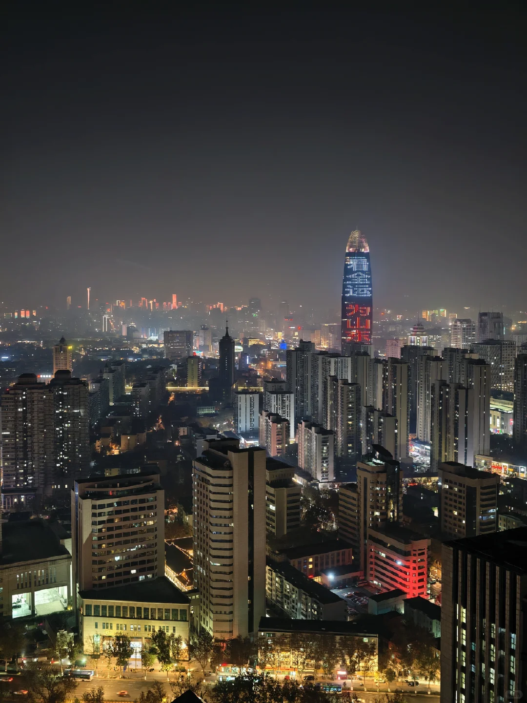 高空视角下的济南夜景，真的失望