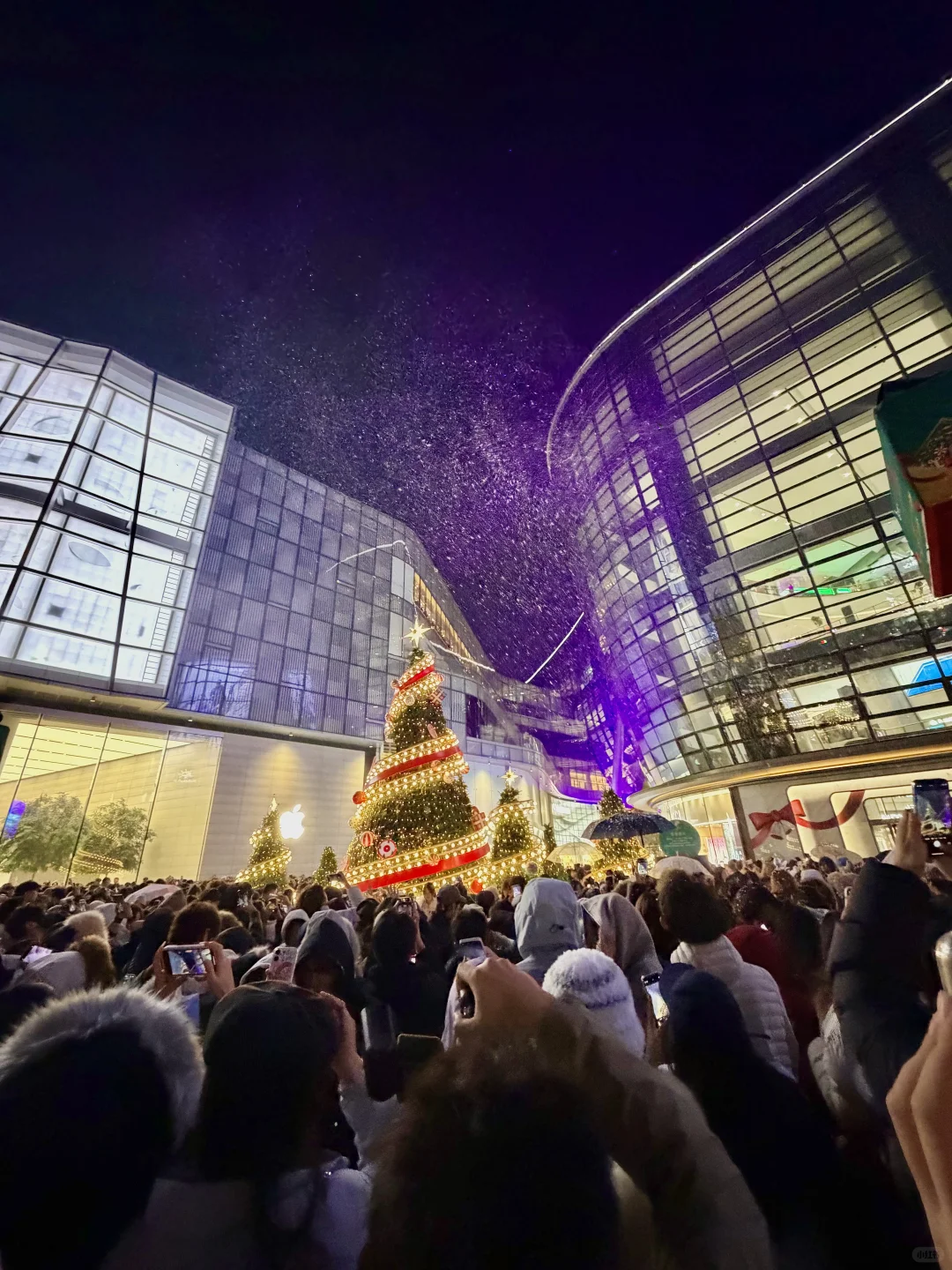 11.22实况！！济南初雪！！好多人啊！！