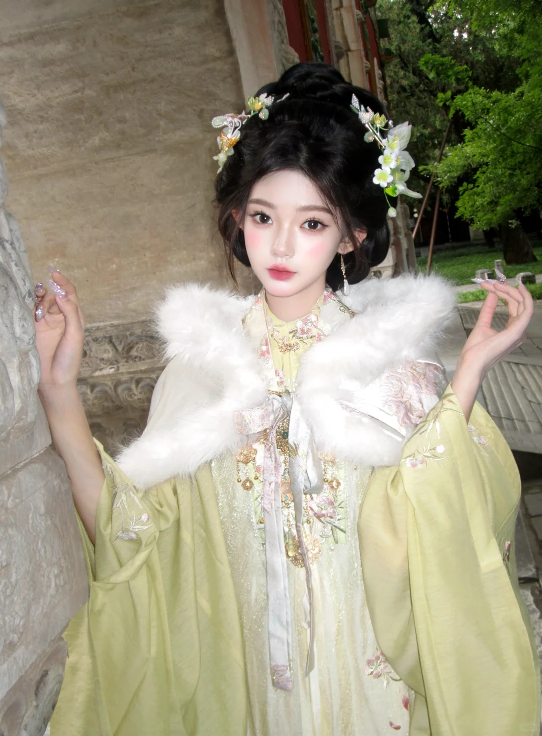 济南冬季汉服➕妆造➕斗篷198全包🉑｛有摄影）