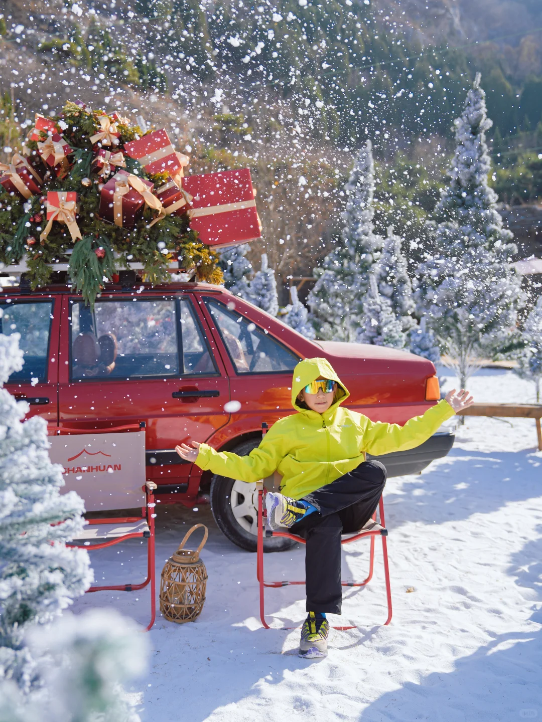 济南冬日惊喜🎄卢南村把圣诞装进了雪国秘境