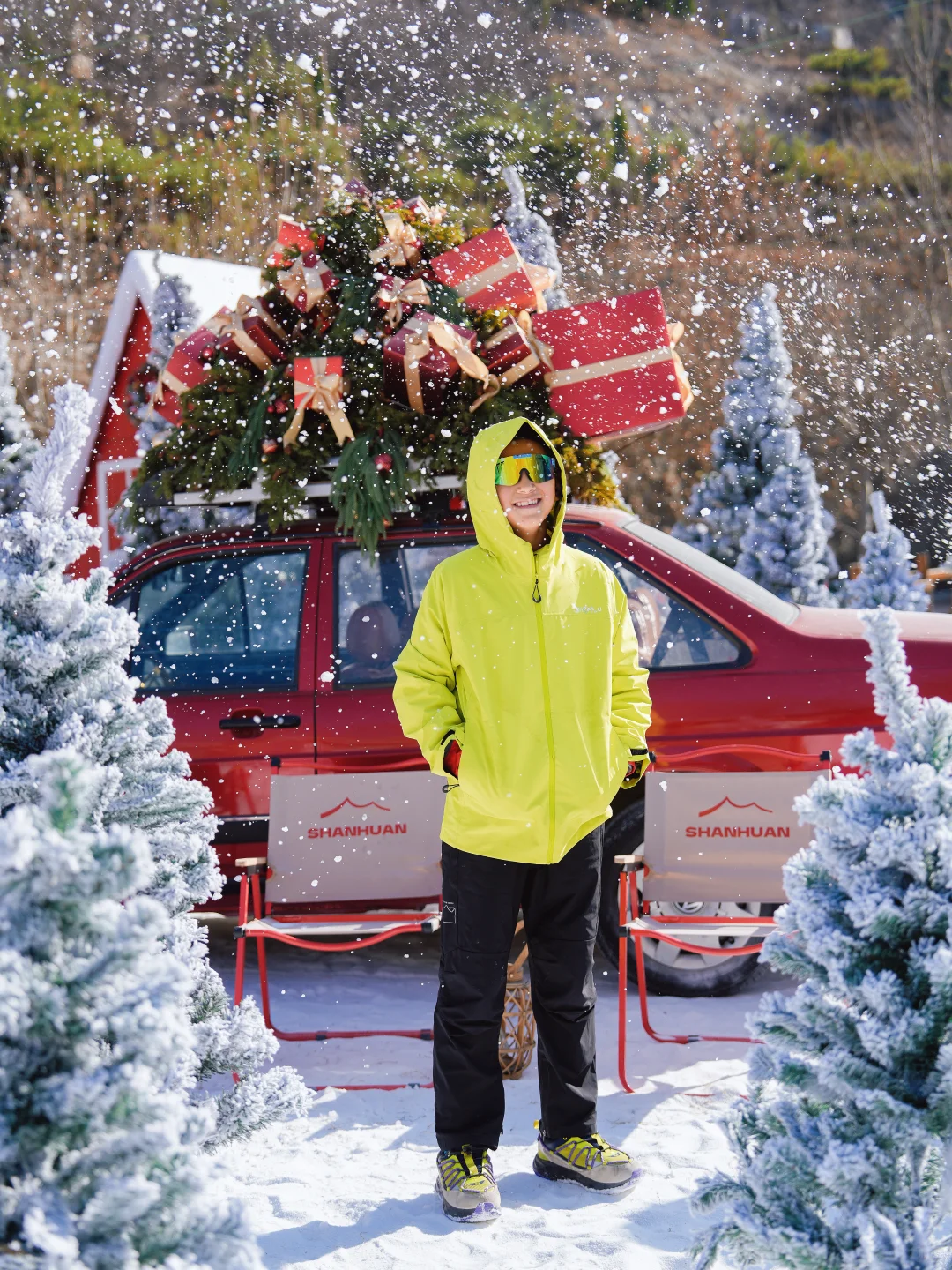 济南冬日惊喜🎄卢南村把圣诞装进了雪国秘境