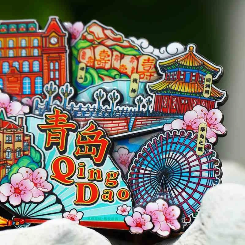 青岛风景木贴，放在冰箱也太治愈了🌿