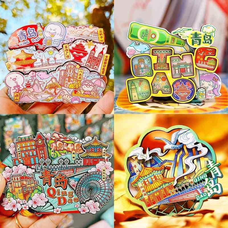 青岛风景木贴，放在冰箱也太治愈了🌿