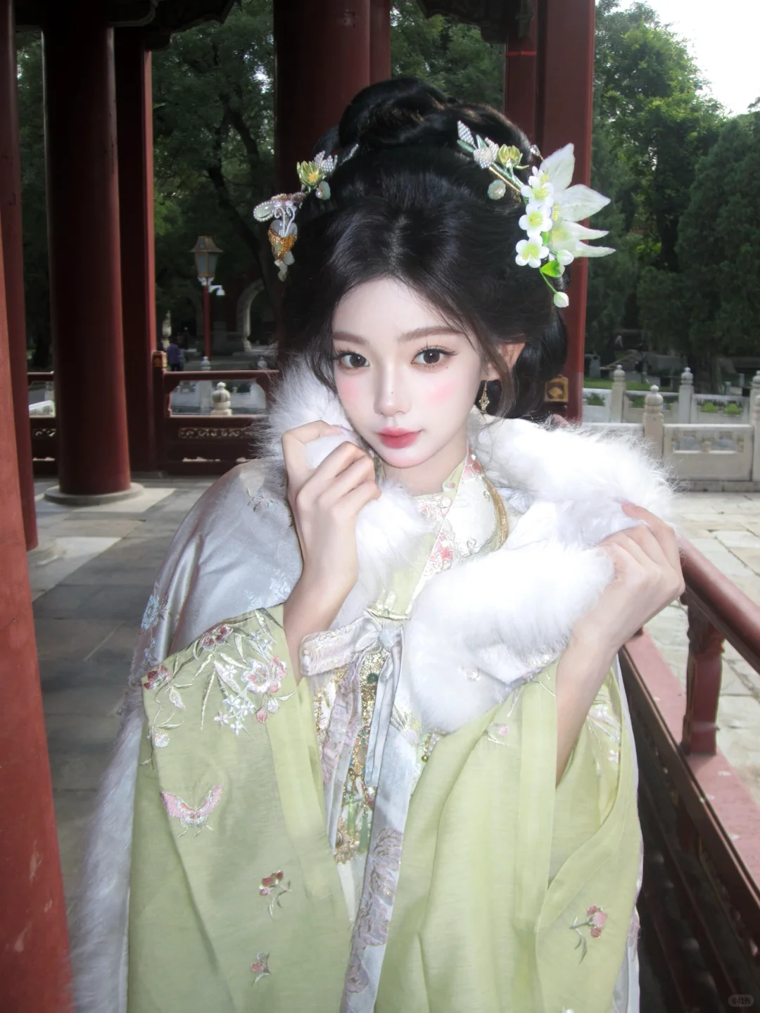 济南冬季汉服➕妆造➕斗篷198全包🉑｛有摄影）