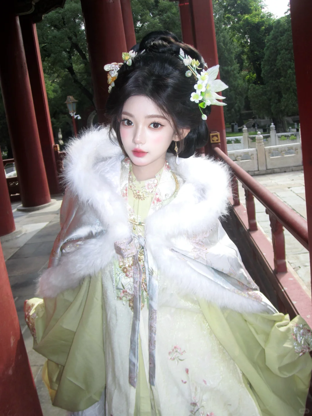 济南冬季汉服➕妆造➕斗篷198全包🉑｛有摄影）