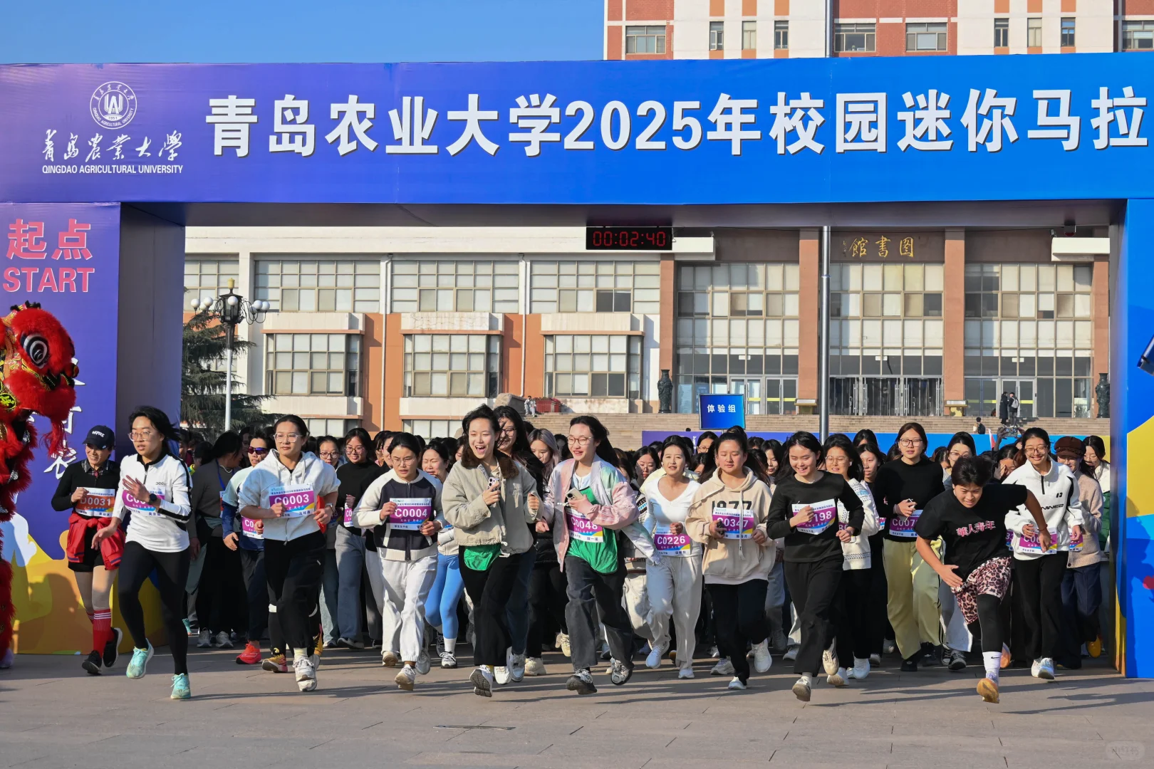 ✨青岛农大2025校园迷你马拉松鸣枪开跑！