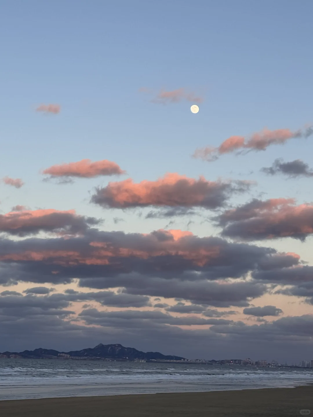12.3烟台晚霞｜冬天的海边其实很美！