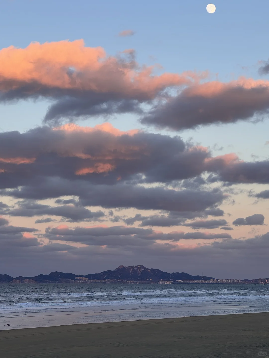 12.3烟台晚霞｜冬天的海边其实很美！