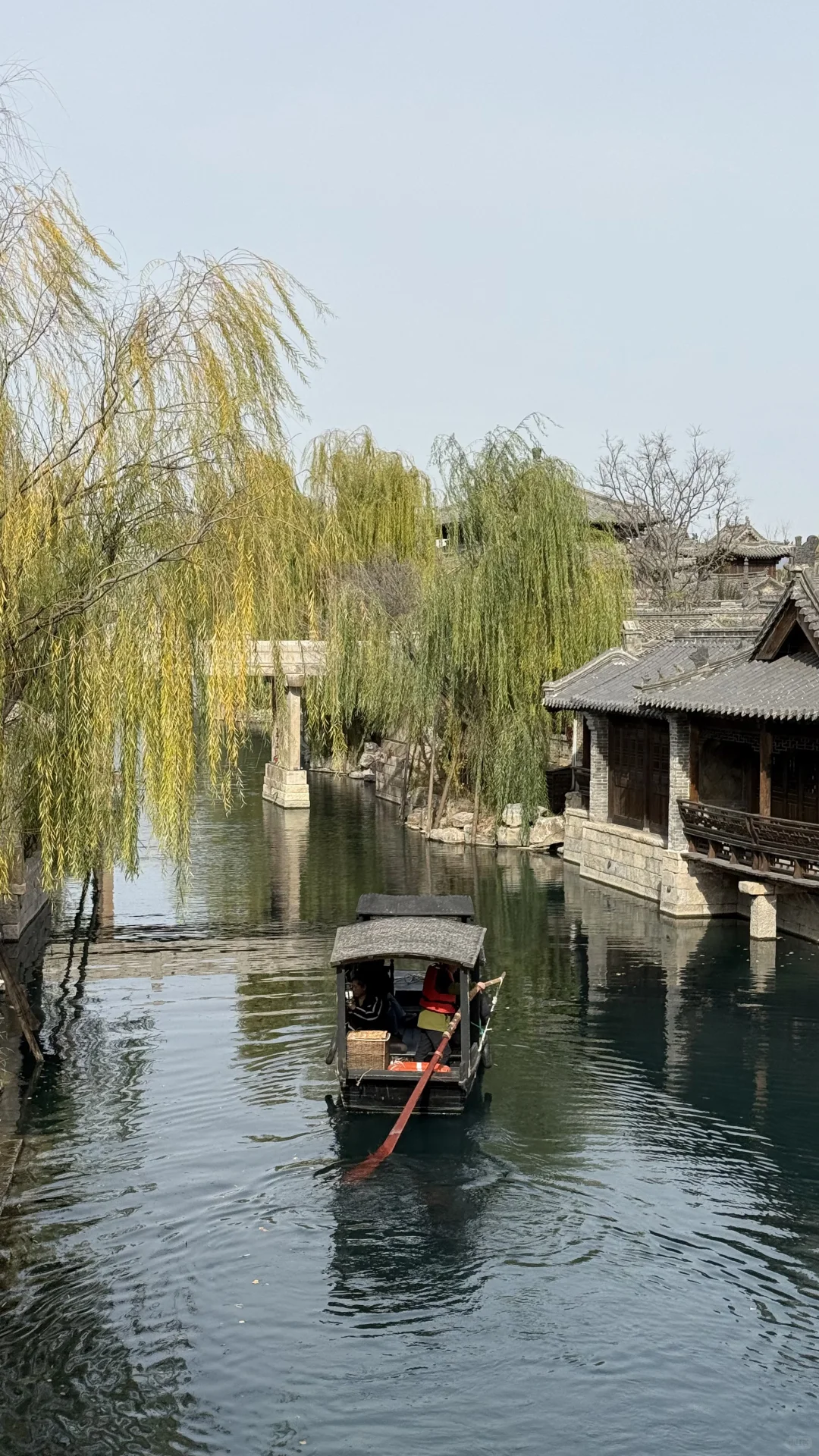 在济南的明水古城感受初冬