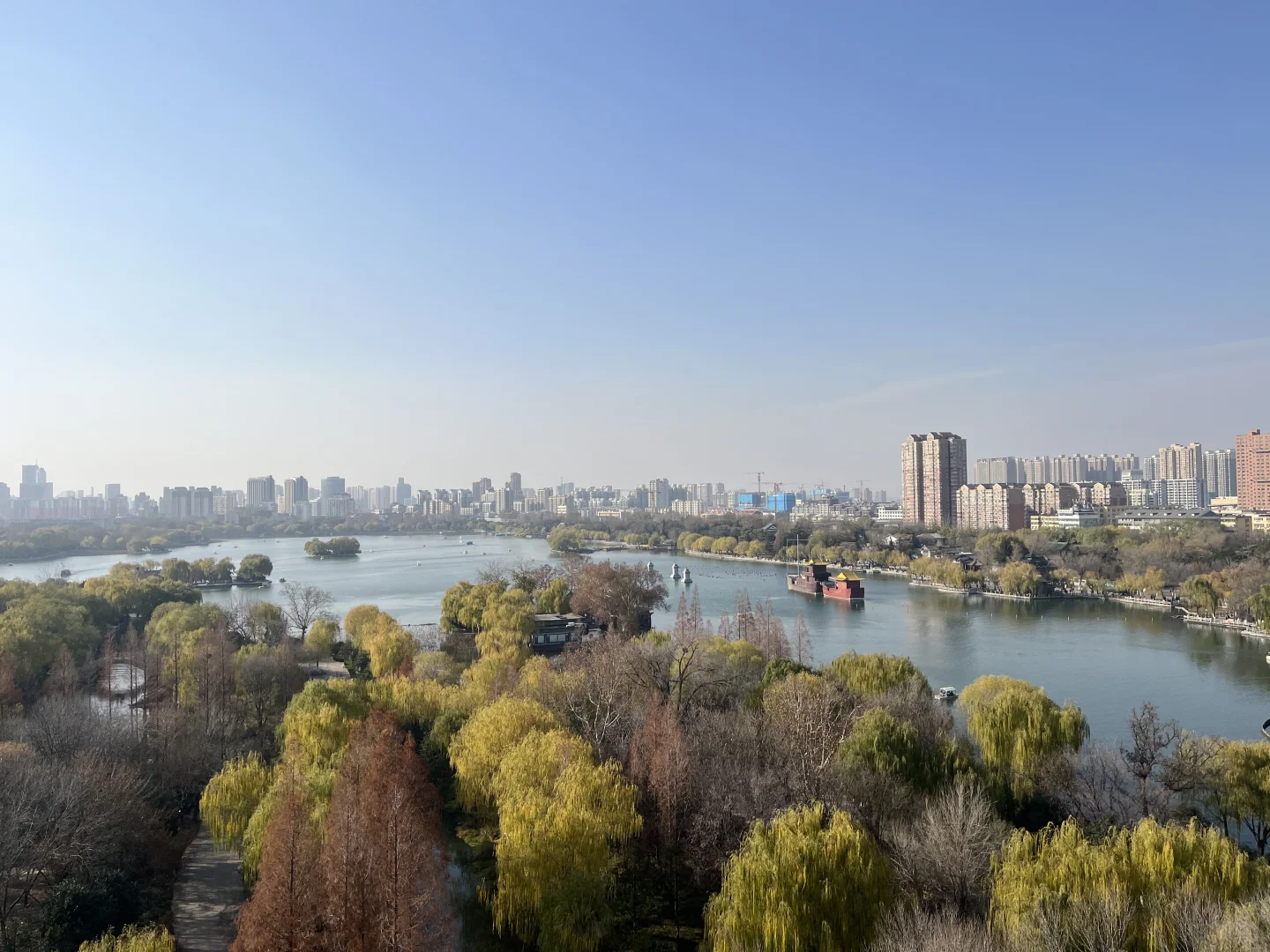 济南之行 喜欢济南这时候的垂柳